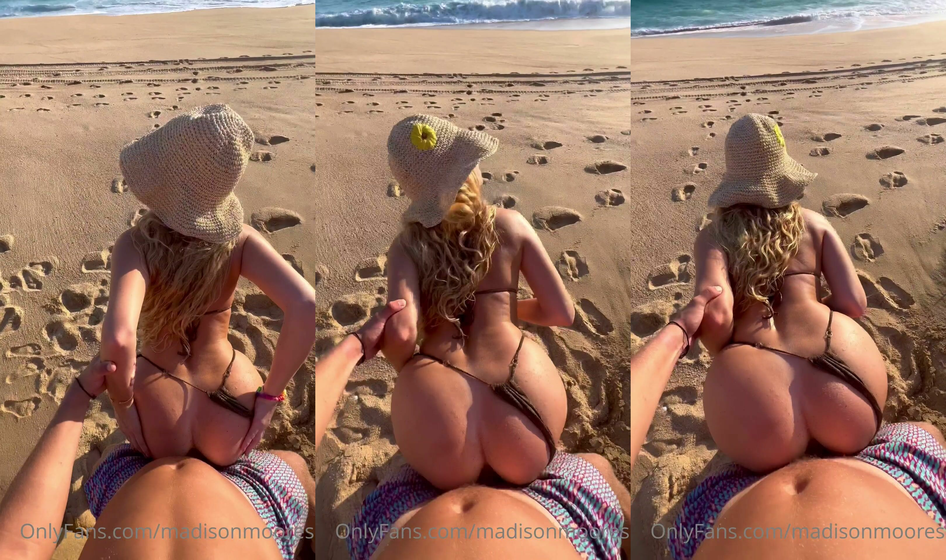 Madison Moores Twerks Ass On Dick In Beach Romp
