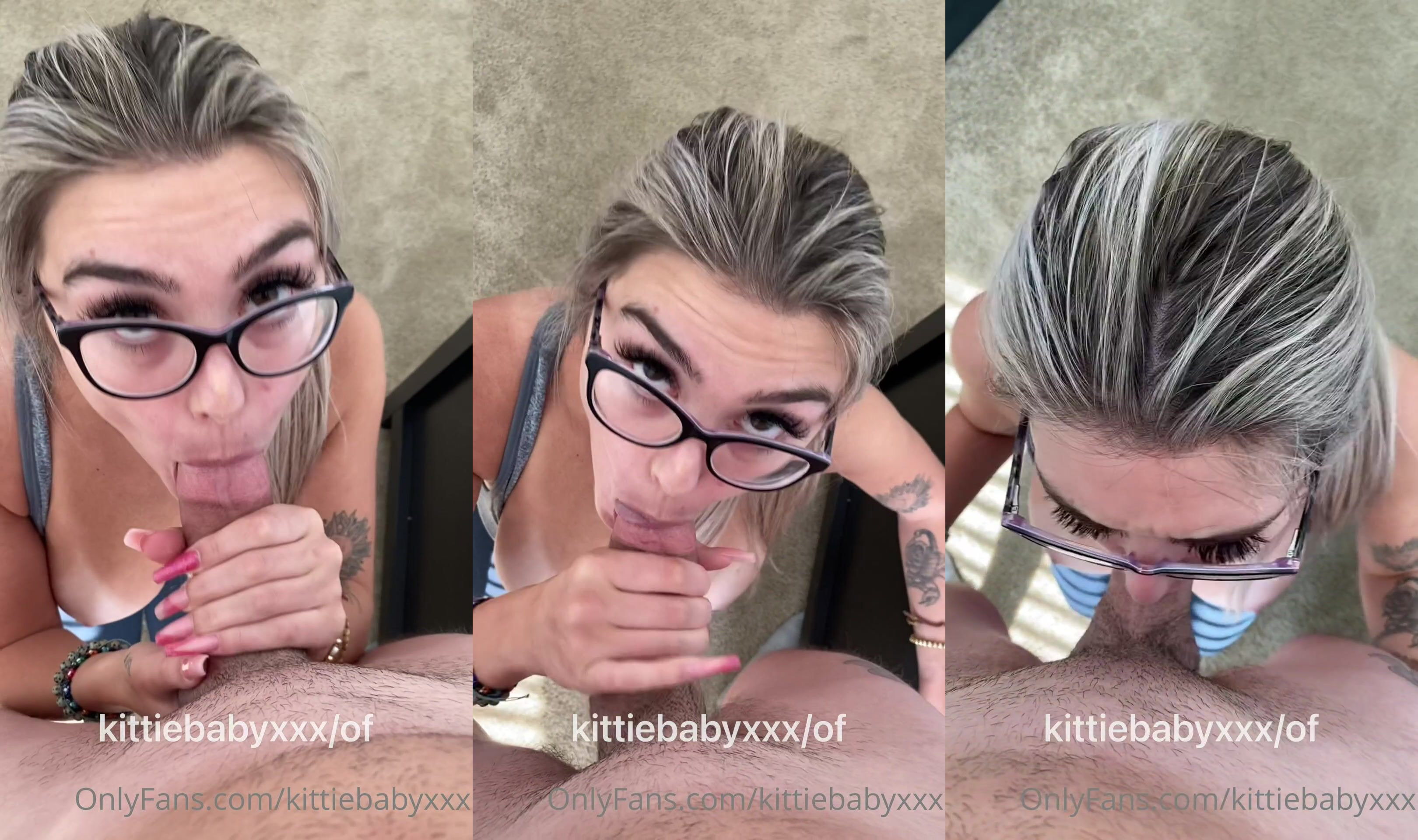 Kittiebabyxxx Gives Oral Sex In Glasses