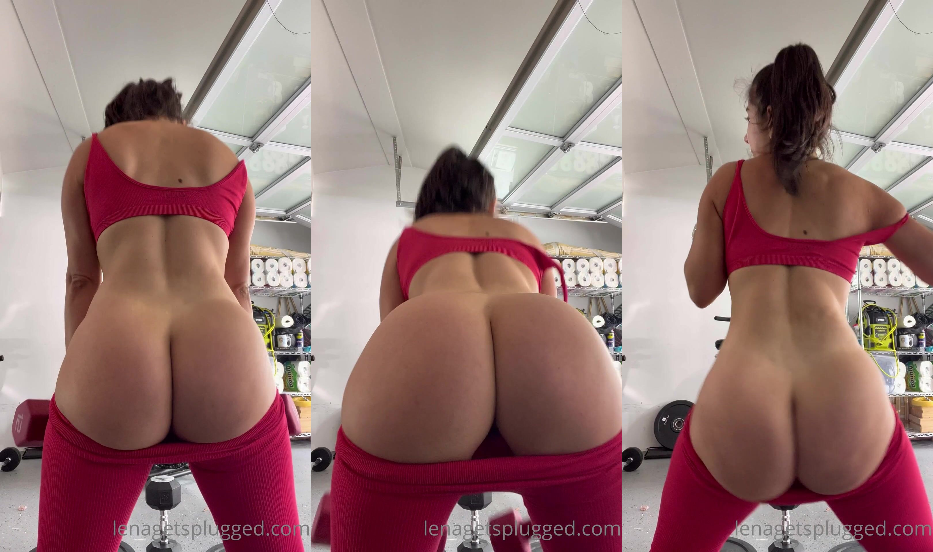 Lena The Plug Showing Off Her Boobs And Ass