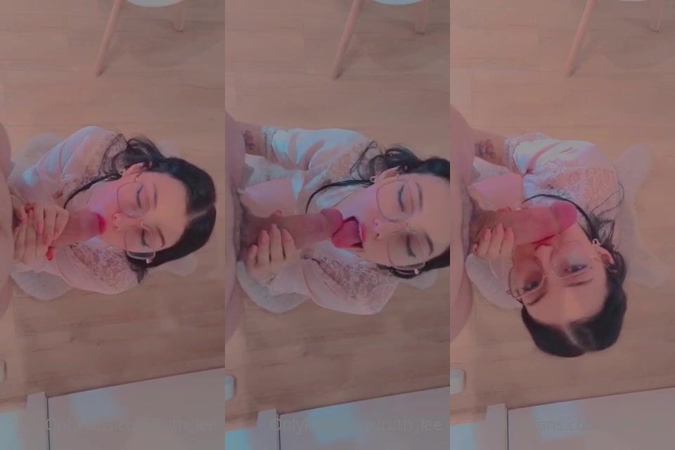 Ruth Lee Sucking A Cock On Her Knees