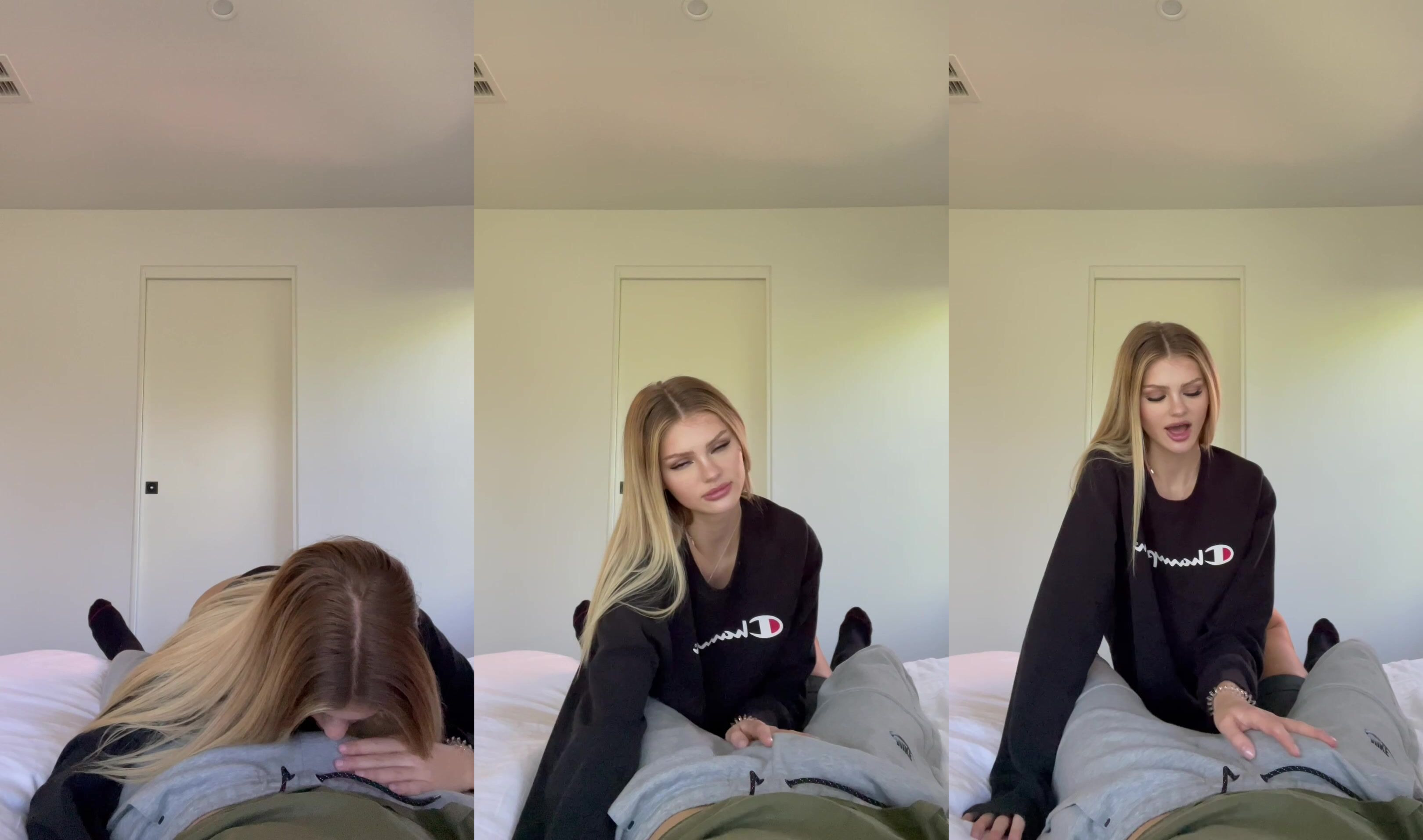 Mila Sobolov Undresses And Rides Cock