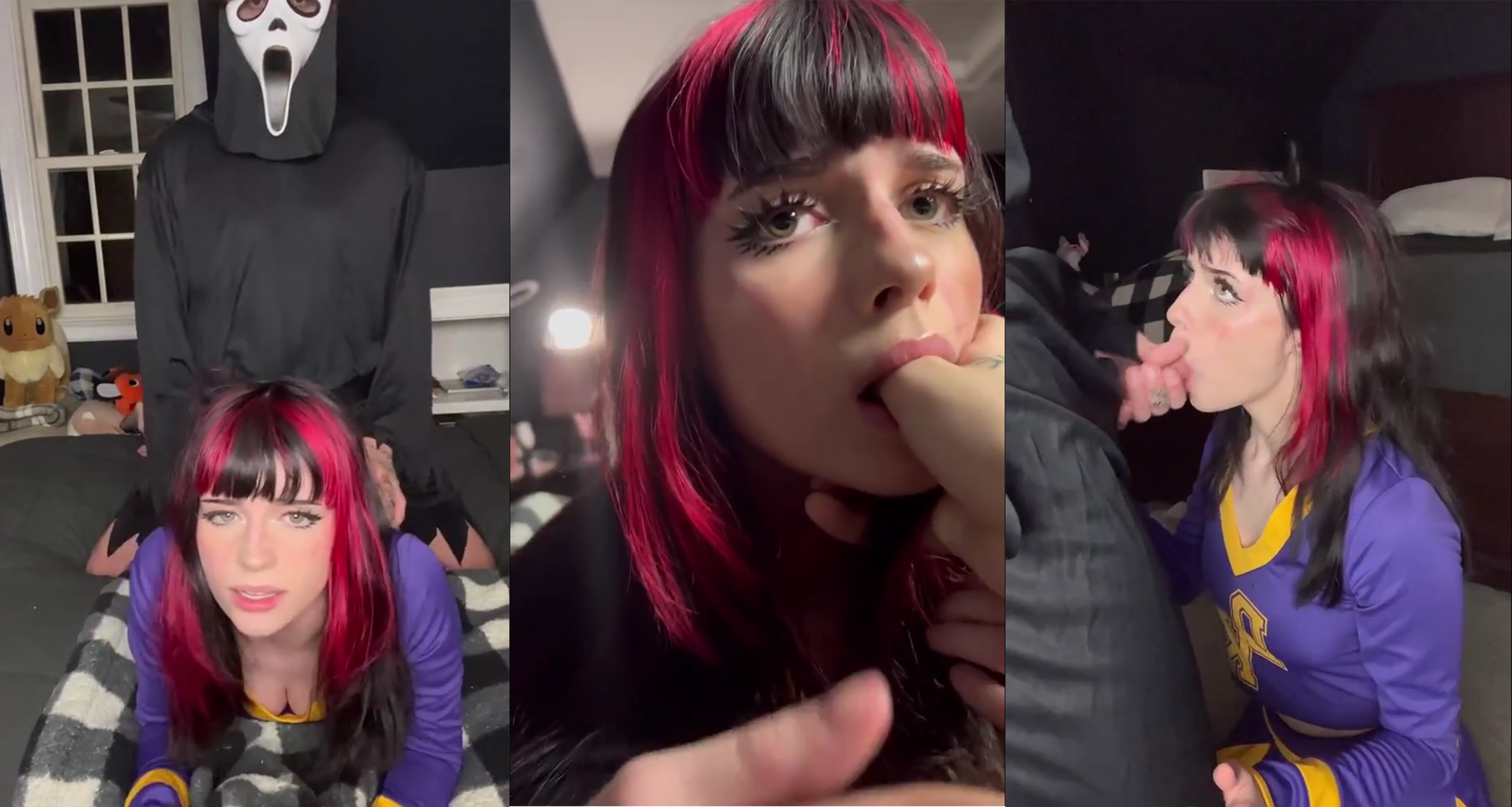 Redhead Cheerleader Soogsx Sucks Her Boyfriend's Cock