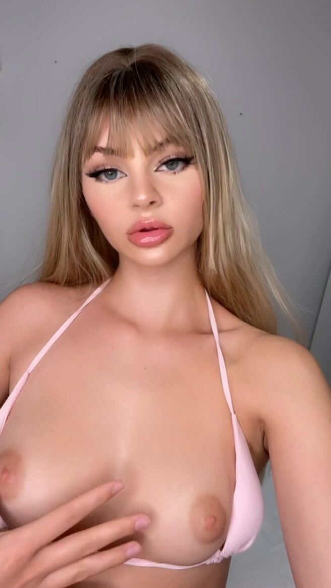 Mila Sobolov Pulls Out And Massages Her Tits