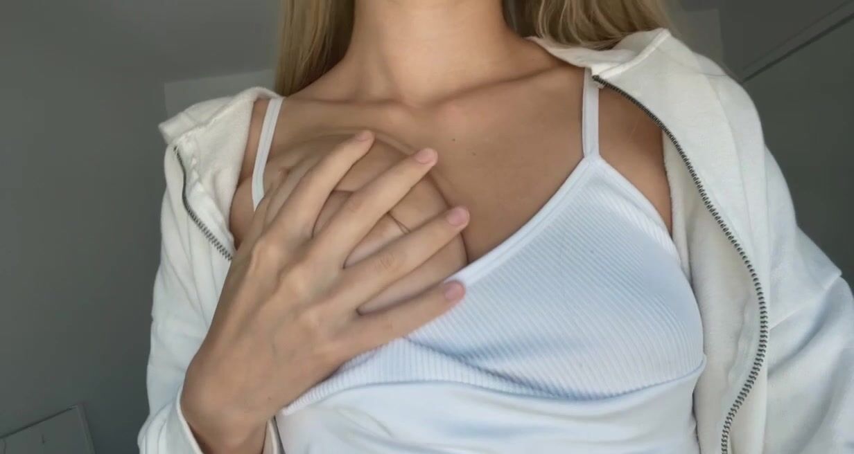 Mila Sobolov Caressing Her Tits