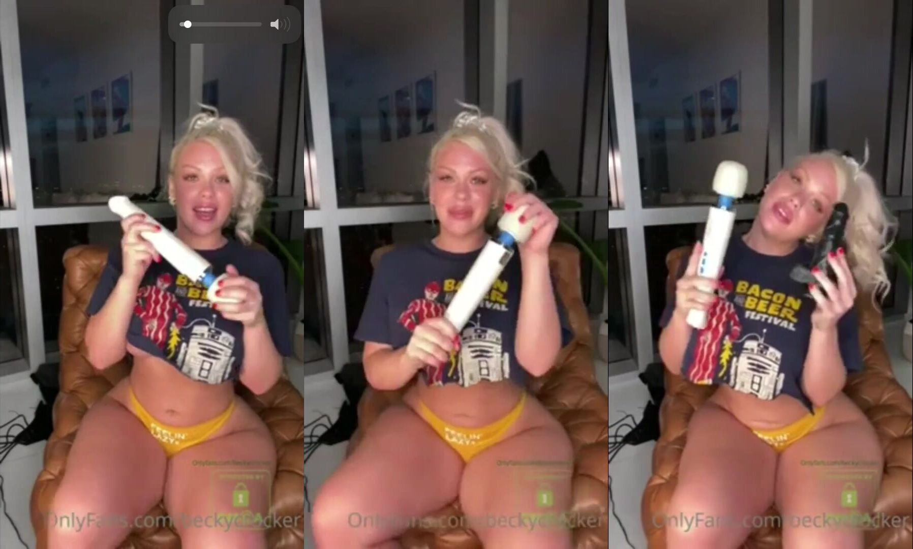 Becky Crocker Squeezes Her Pussy