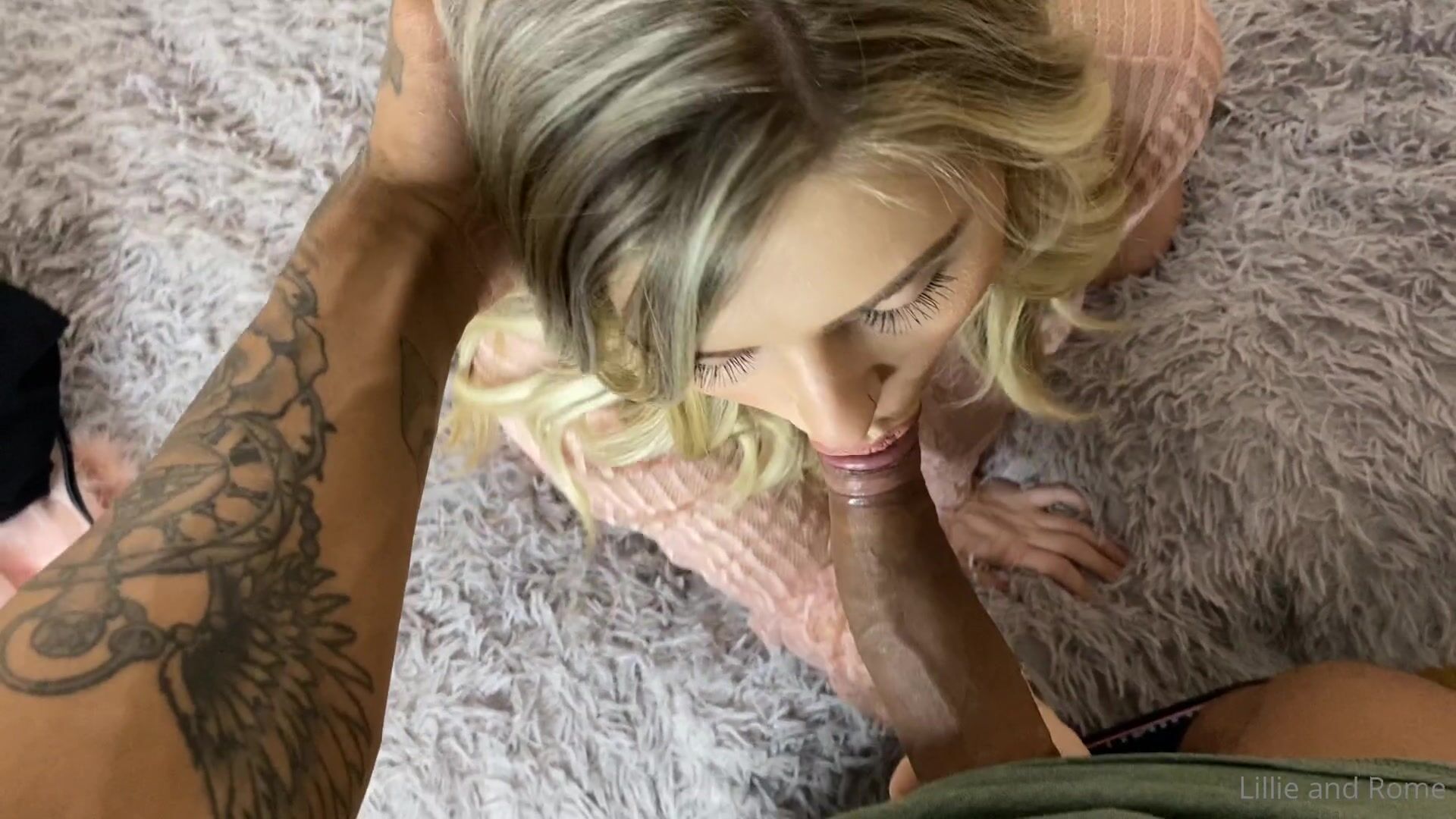 Lillie Lucas Blowjob To Her Friend In A Dress