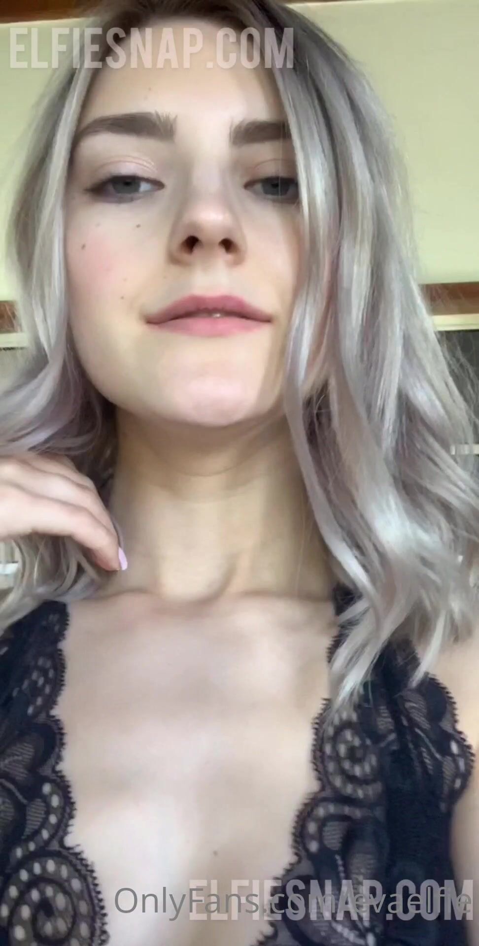 Eva Elfie Gets Horny And Plays With Her Pussy