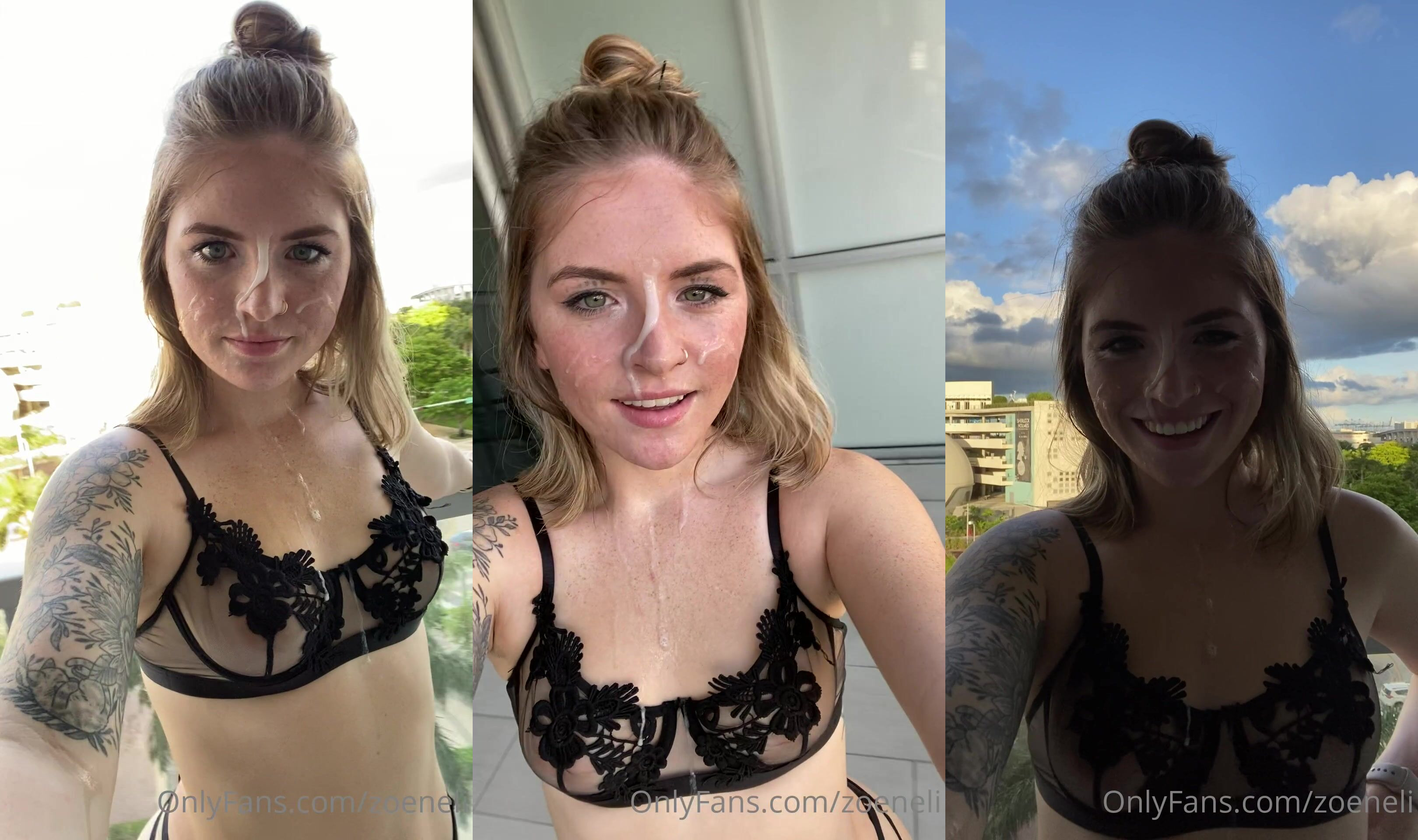 Zoeneli Shows You Her Hotel Room With Some Cum On Her Face