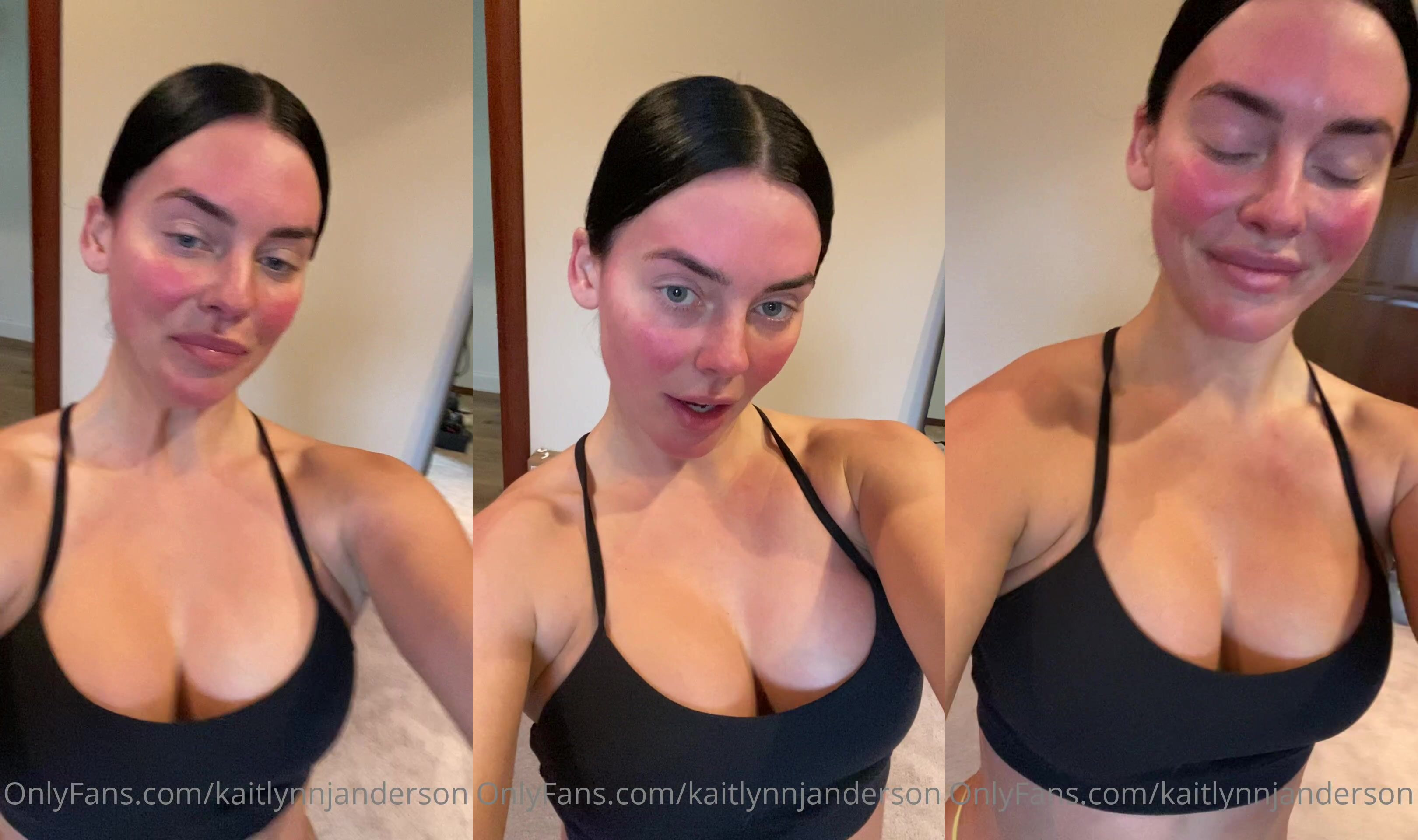 Kaitlynn Anderson Works Out Semi-Naked