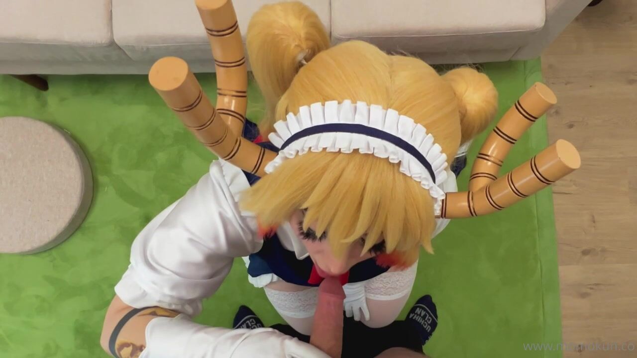 Cocksucker Momokun Dresses Up As Tohru Kobayashi