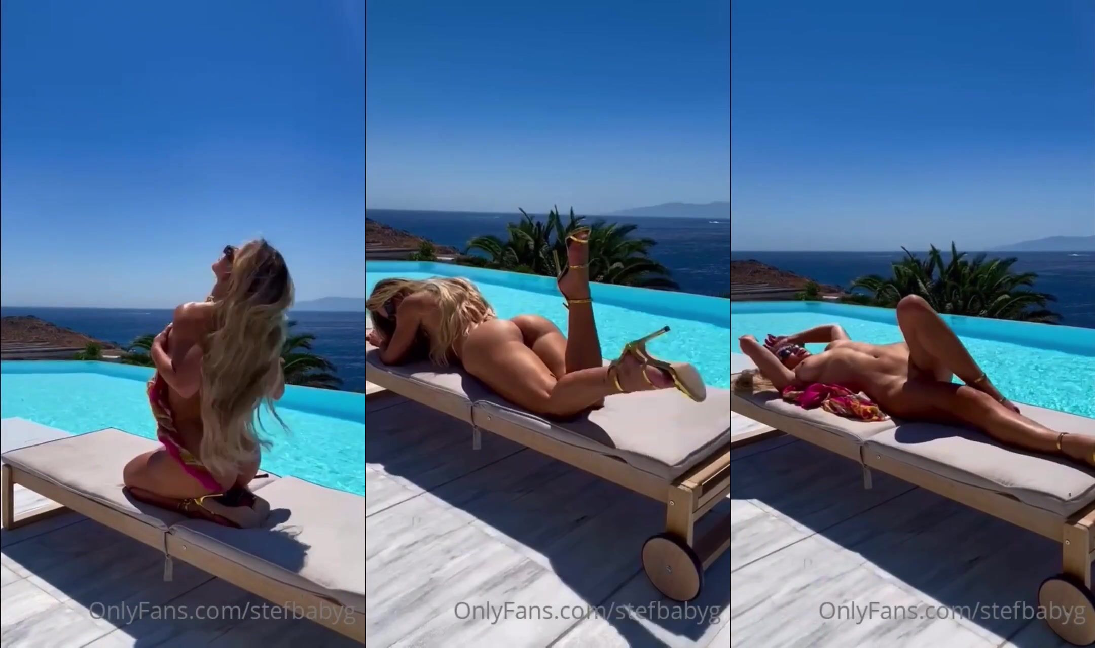 Stefanie Knight Showing Off In A Swimming Pool