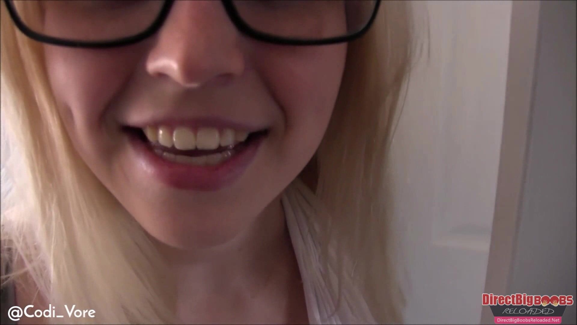 Codi Vore Can't Keep Her Mouth And Tits Off This Cock
