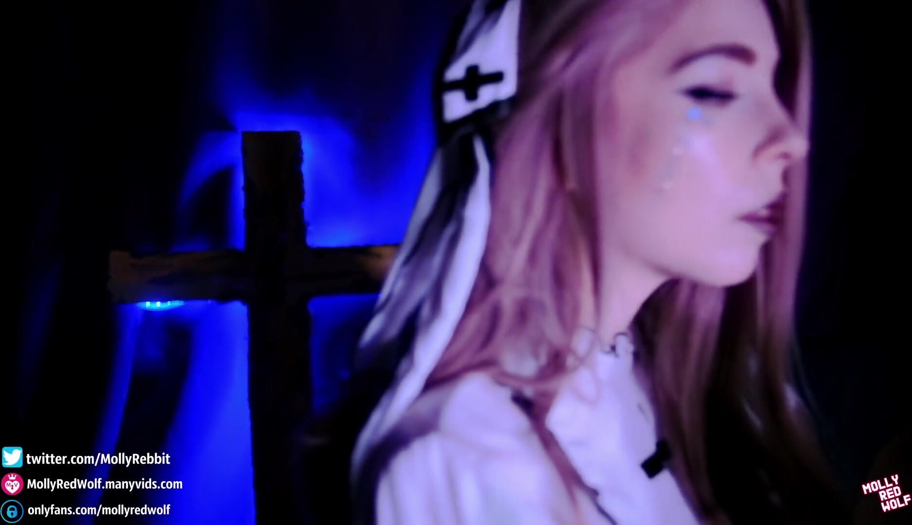 Churchgoer MollyRedWolf Gets Her Pussy Blessed By A Priest