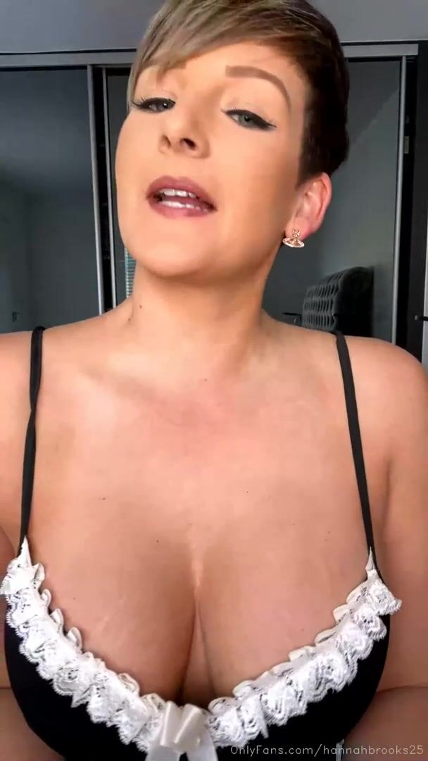 Hannah Brooks Masturbates In A Maid Outfit