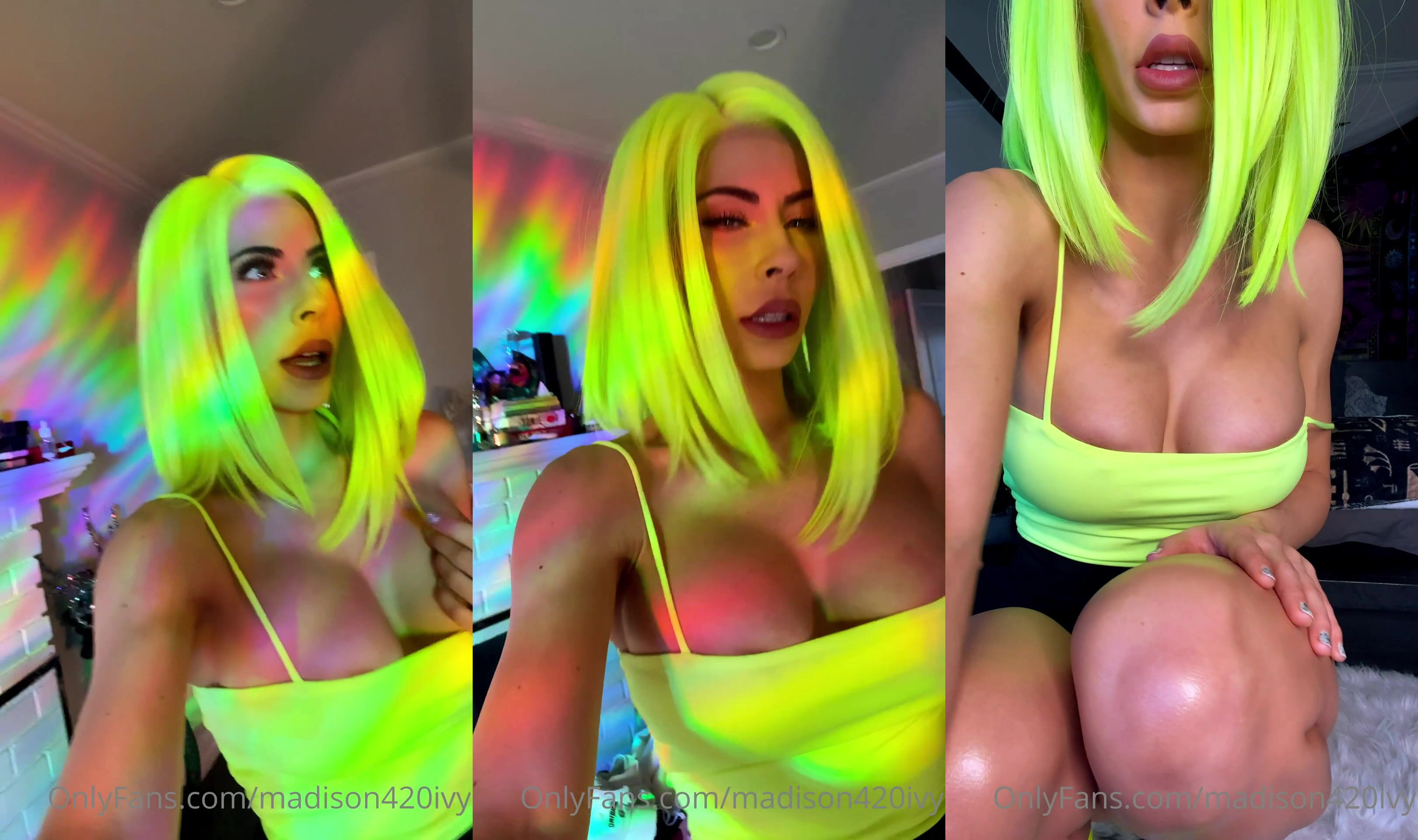 Raver Girl Madison Ivy Rubs Her Clit And Fingers Her Pussy