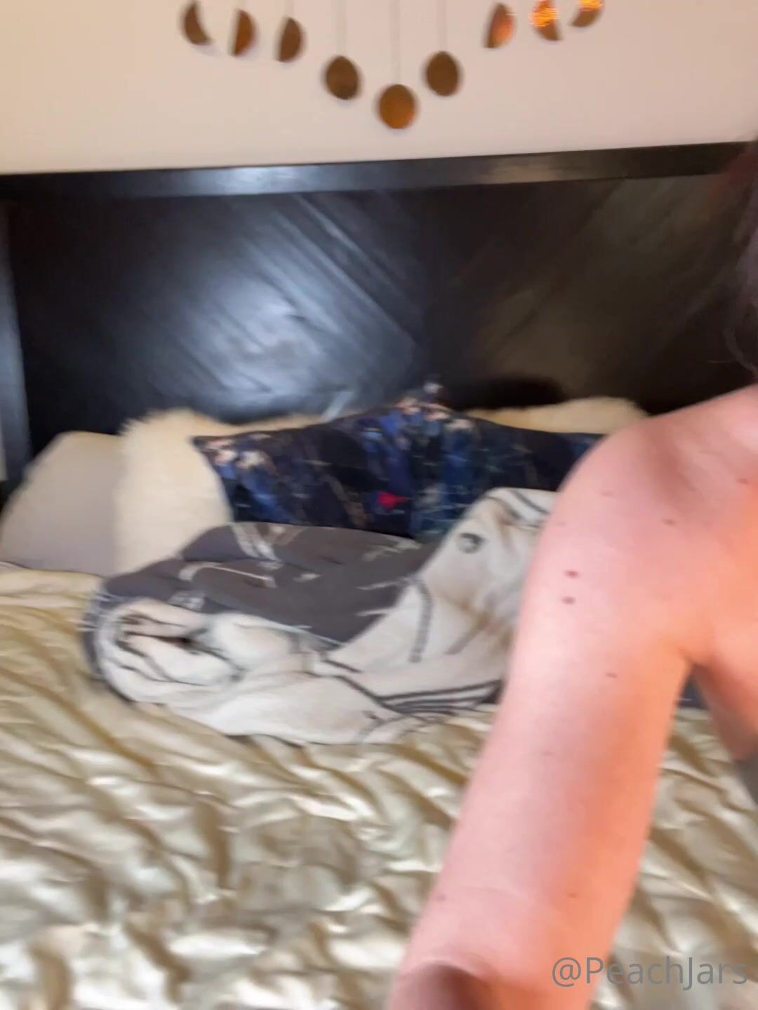 Peach Jars Smokes Then Rubs Her Pussy