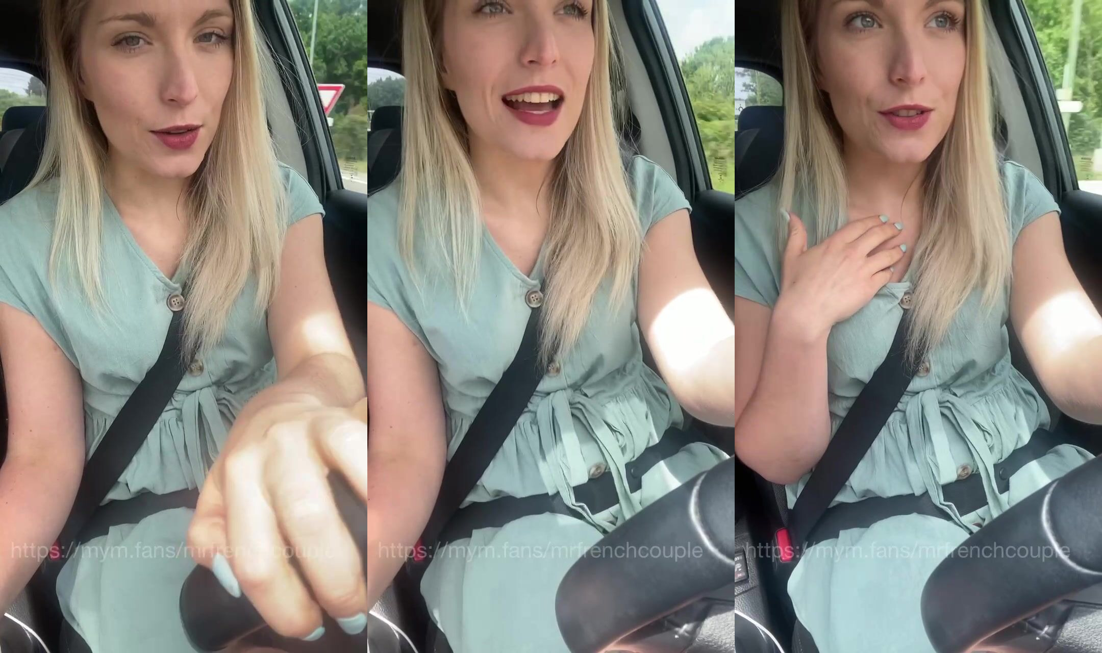 Marine Rossi Indulges In Her Car