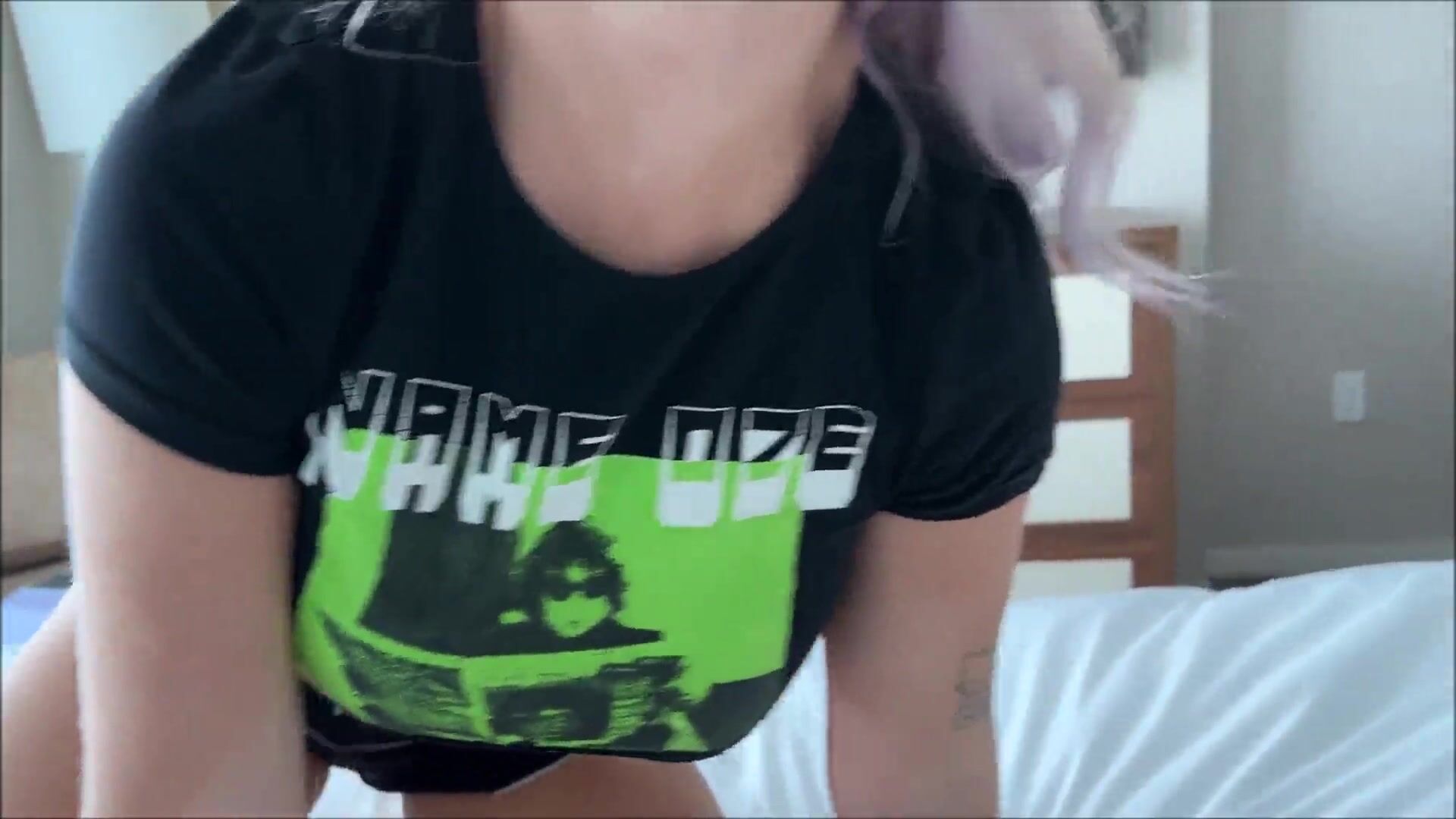 CharliOFace Fucks Her Stepbrother When They Are Alone