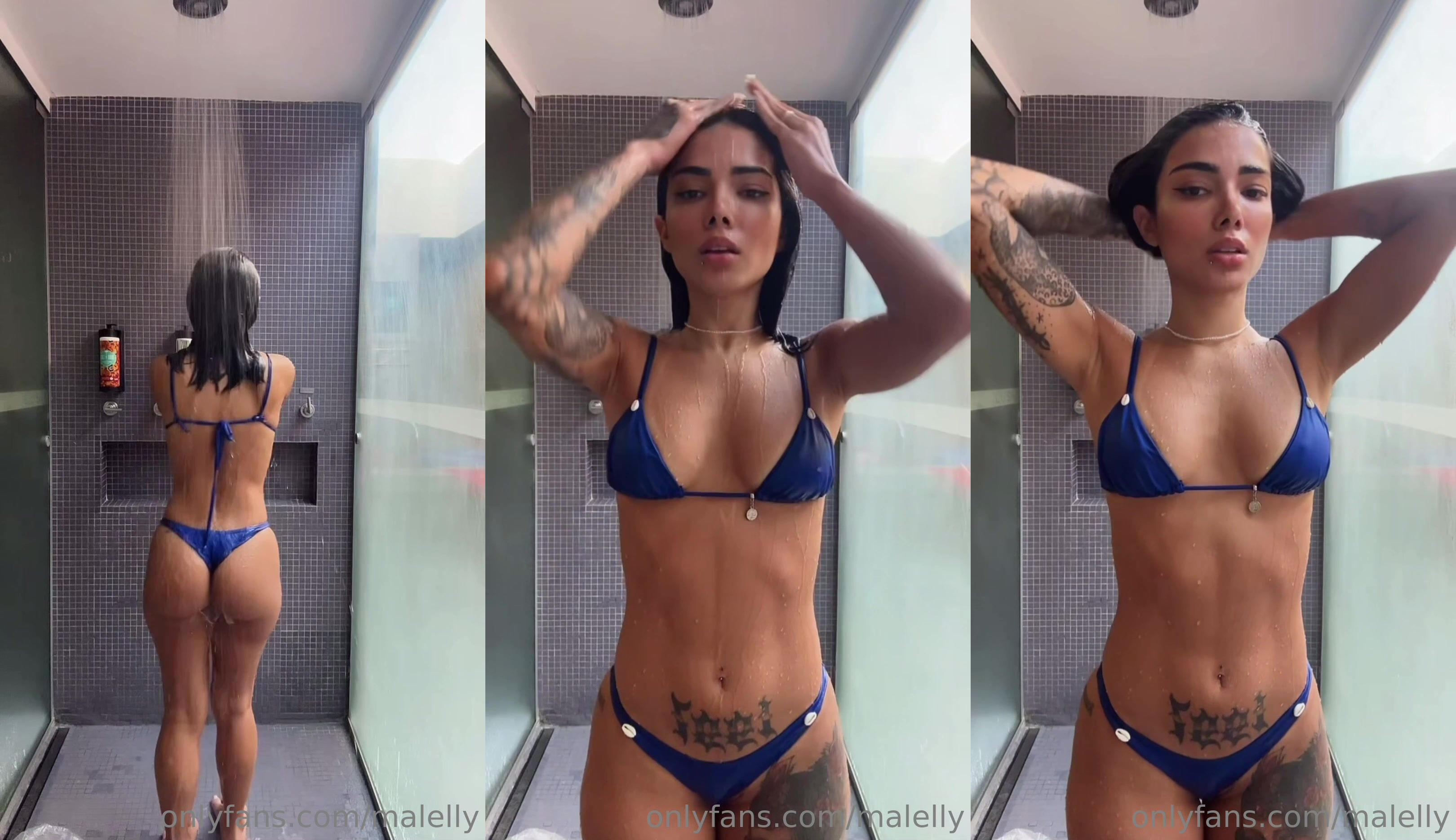 Marcela Lelly Takes Off Her Clothes In Shower
