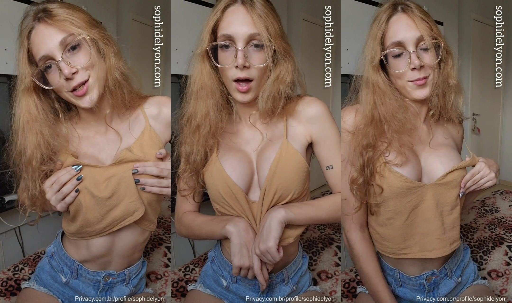 Sophi Delyon Practices Her Titjob With A Dildo