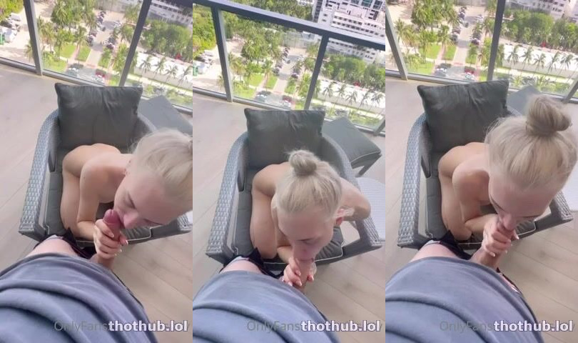 Alexandra Marianna Has Sex With Her Friend On The Balcony