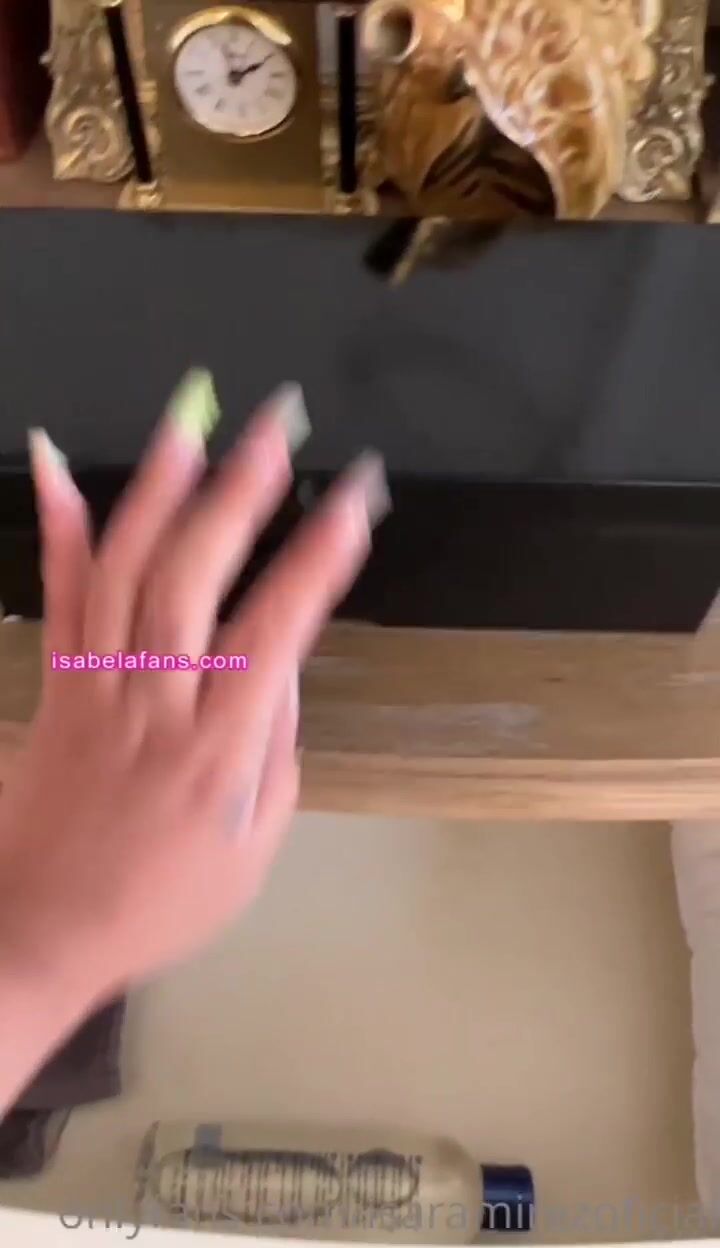 IsaRamirezOficial Masturbates Using A Pink Dildo