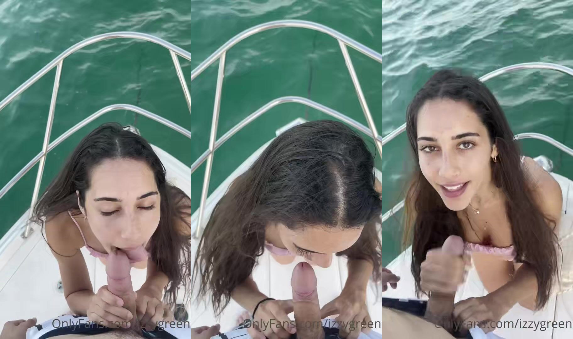 Izzy Green BJ On Boat