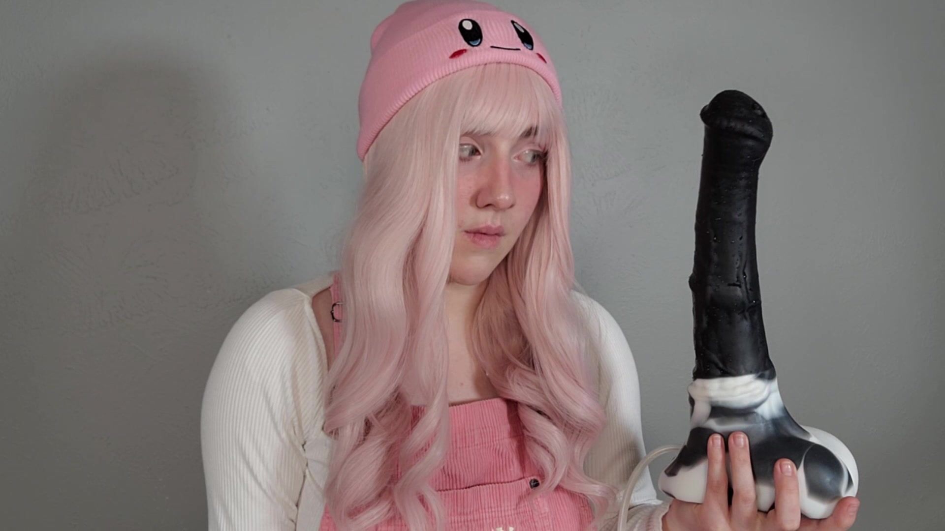 Miss Princess Kay Sucking A Dildo With Her Kirby Hat On