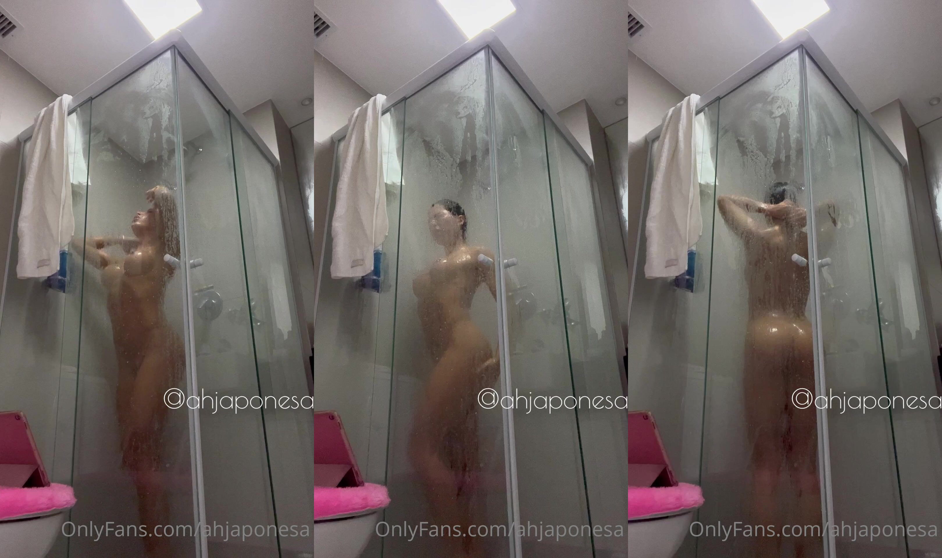 Ahjaponesa Takes A Shower