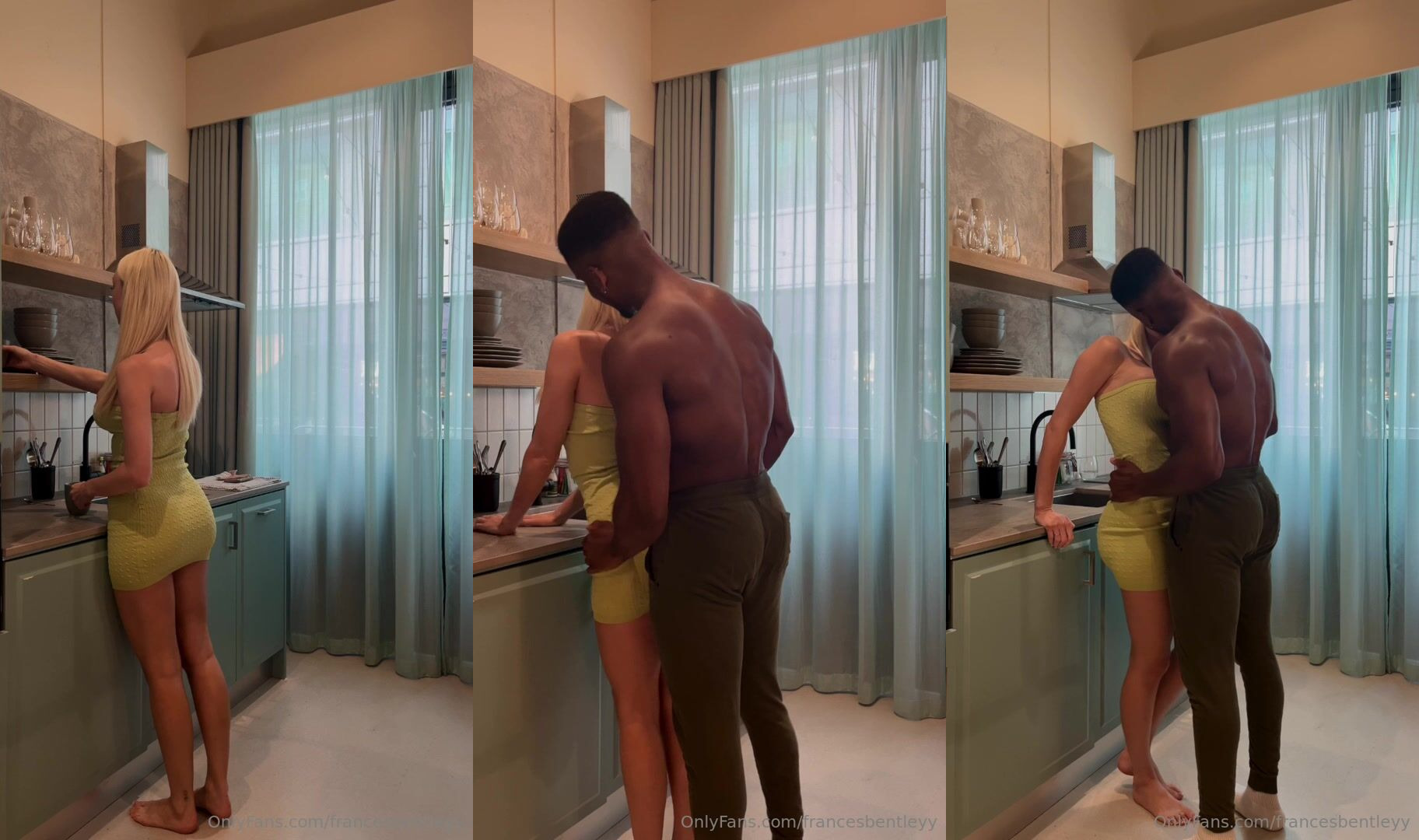 Frances Bentley Fucks In The Kitchen With A BBC