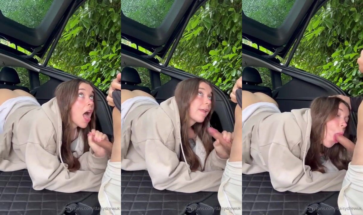 DaisyDrewuk Sucking A Cock In The Car