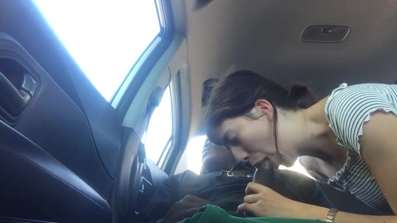 Natalie Brooks Sucks A Cock In The Car