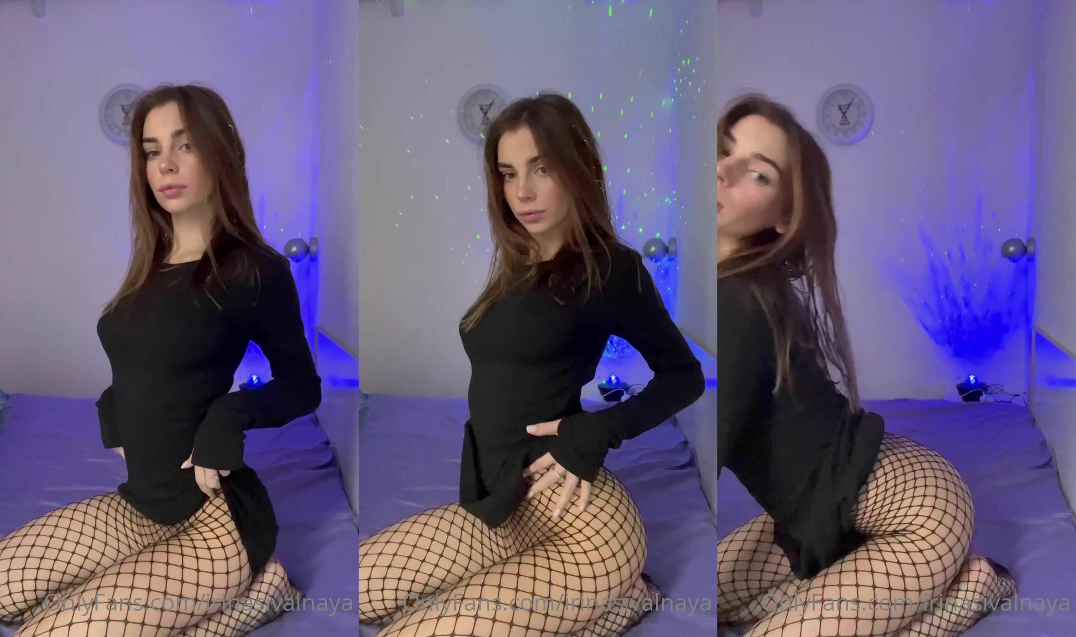 Irina Sivalnaya Strips And Rubs Her Pussy