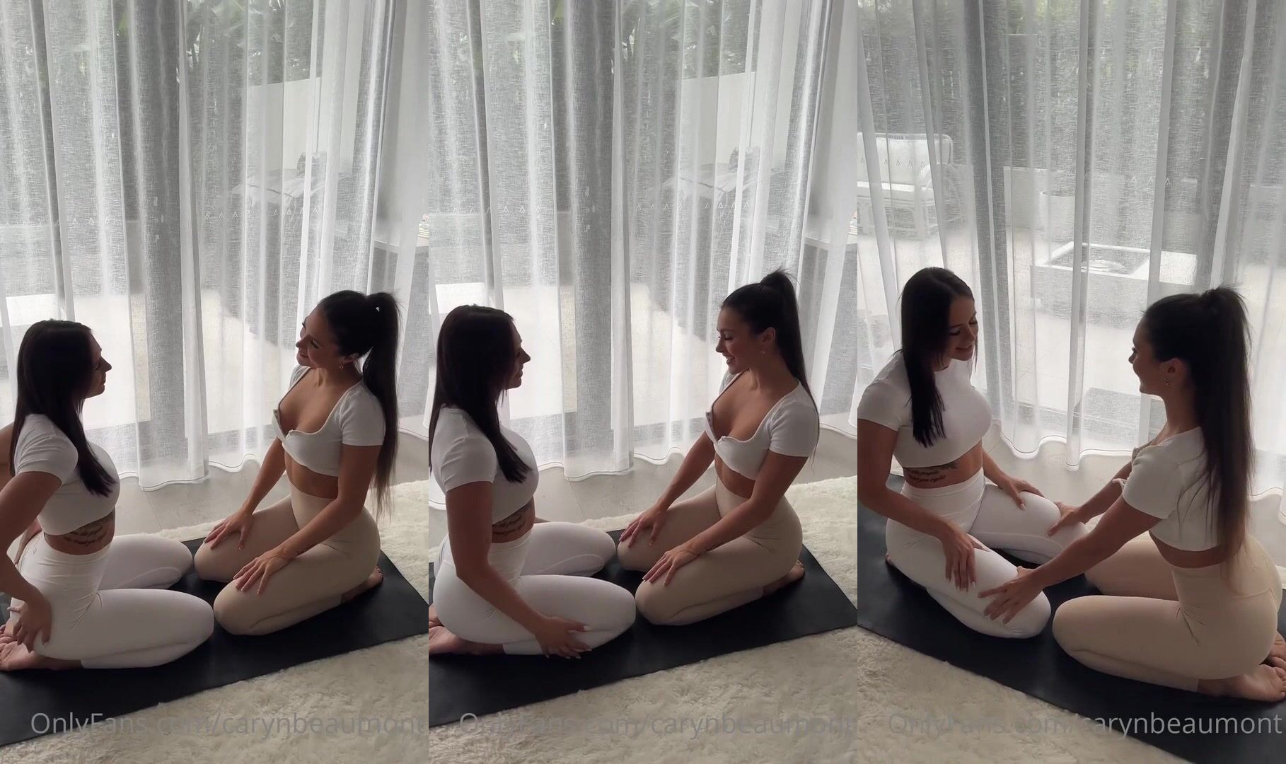 Caryn Beaumont And Her Friend Have Lesbian Sex With A Strapon