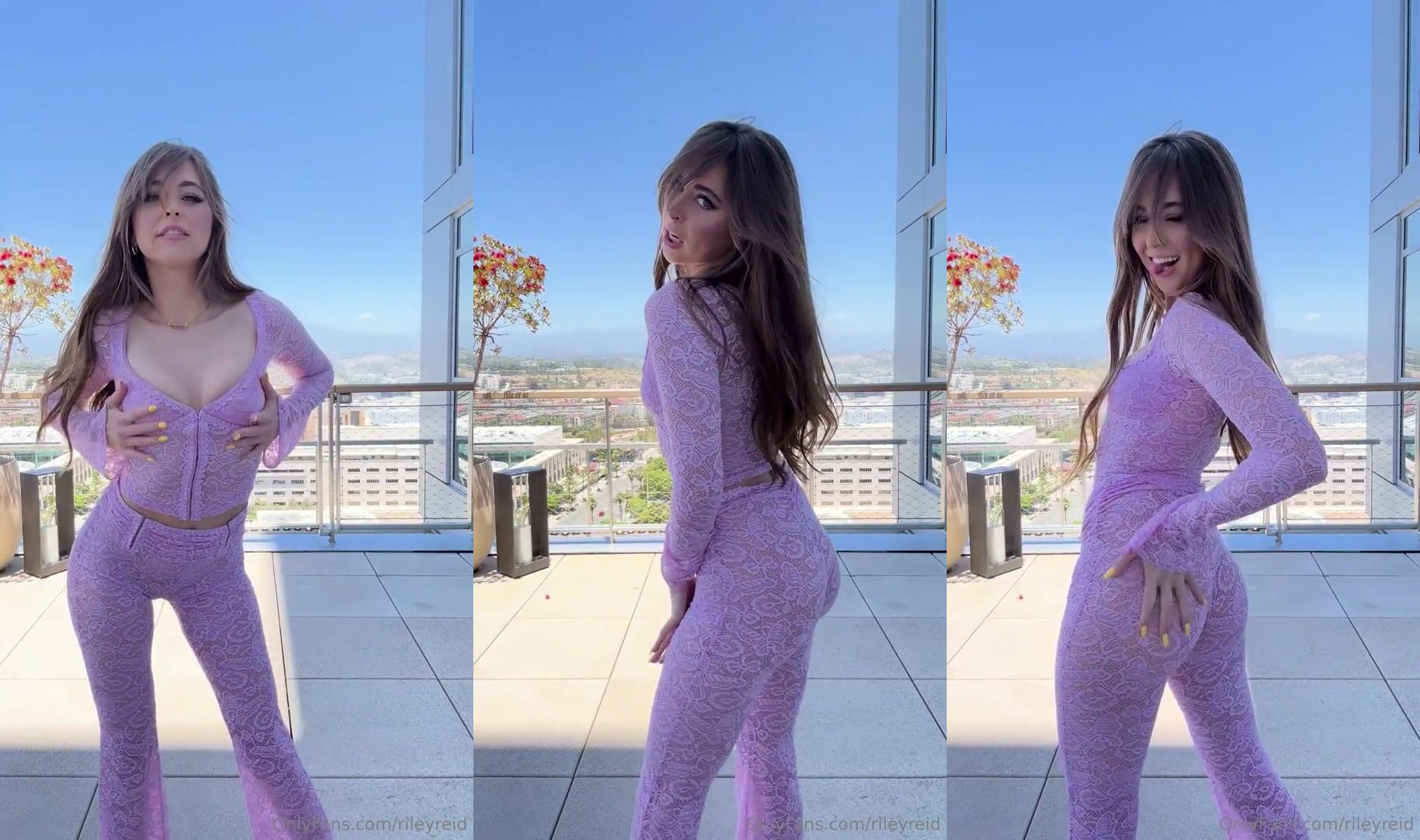 Riley Reid Gets Horny On A Rooftop Building