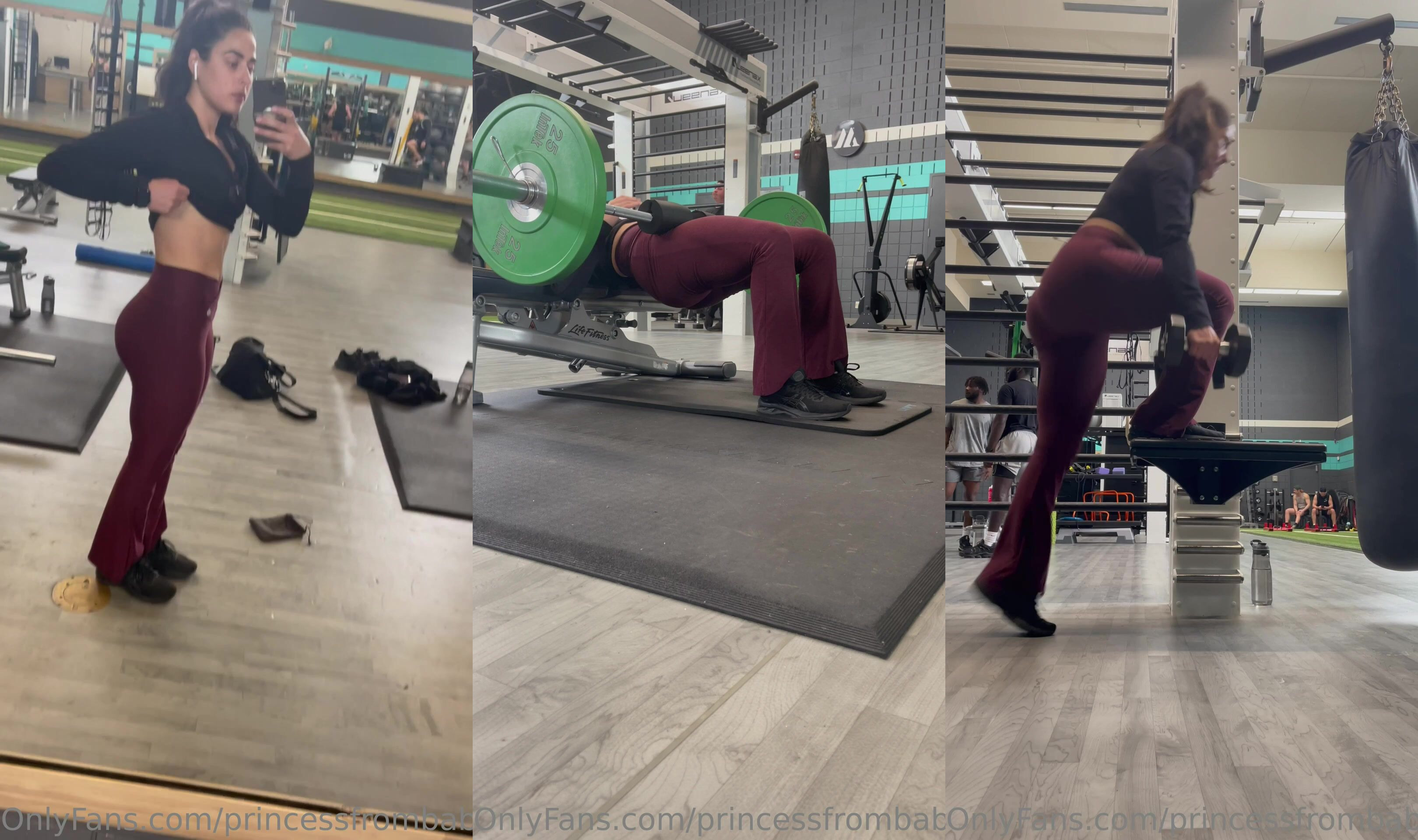 PrincessFromBabylon Training At The Gym