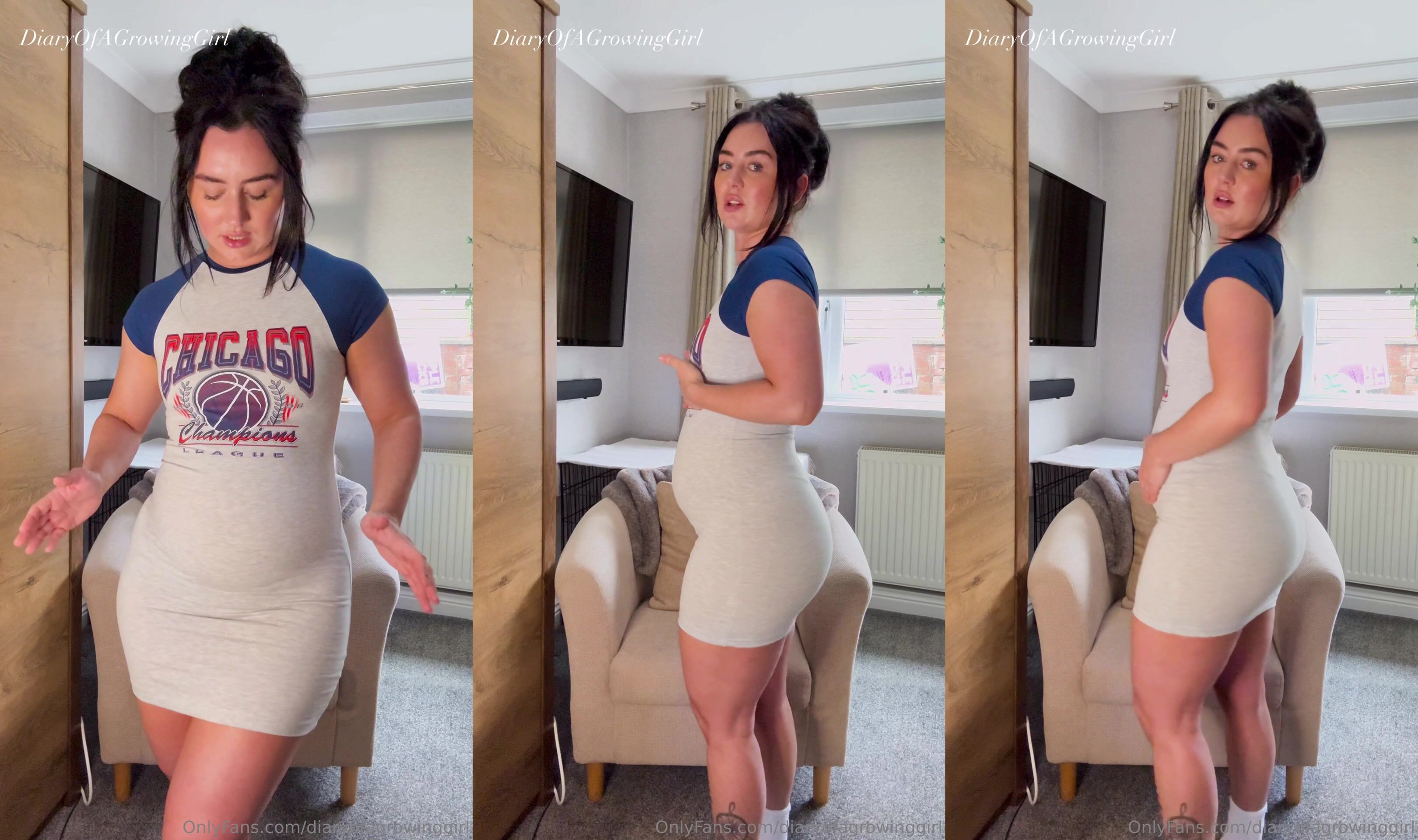 Diaryofagrowinggirl Trying On New Clothes To Show Her Hot Body