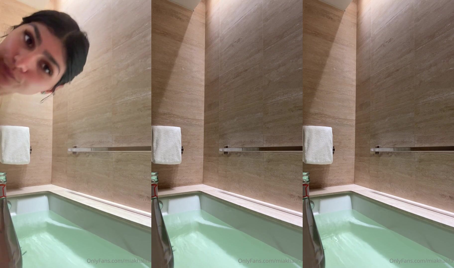 Mia Khalifa Shows Off Her Tits And Feet In The Tub