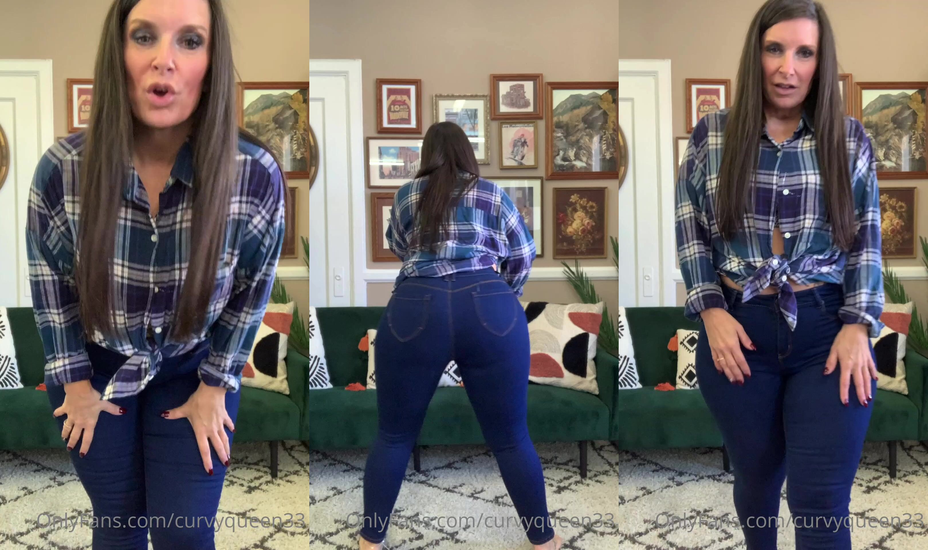 Curvyqueen33 Transforms Everyday Jeanwear To Red Whore Fit