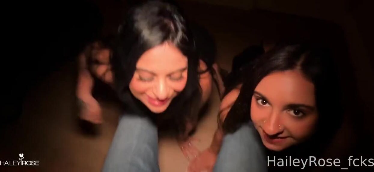 Slutty Hailey Rose Gets Hot In A Threesome