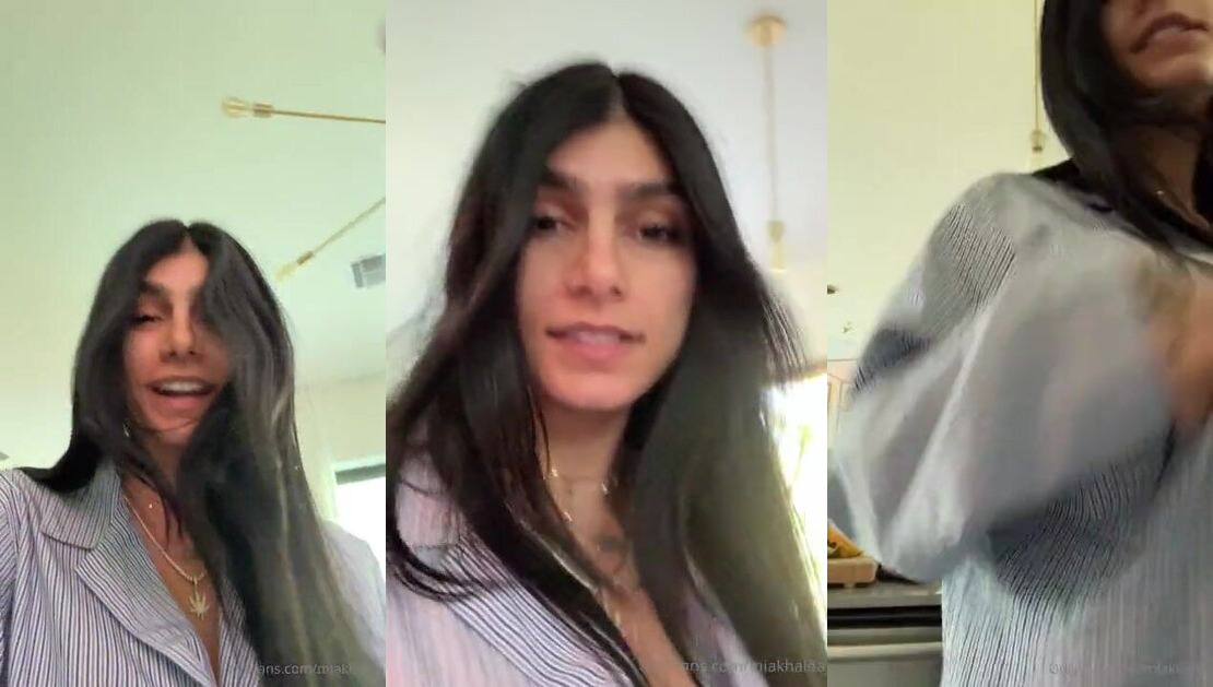 Mia Khalifa Shows Her Tits In The Morning