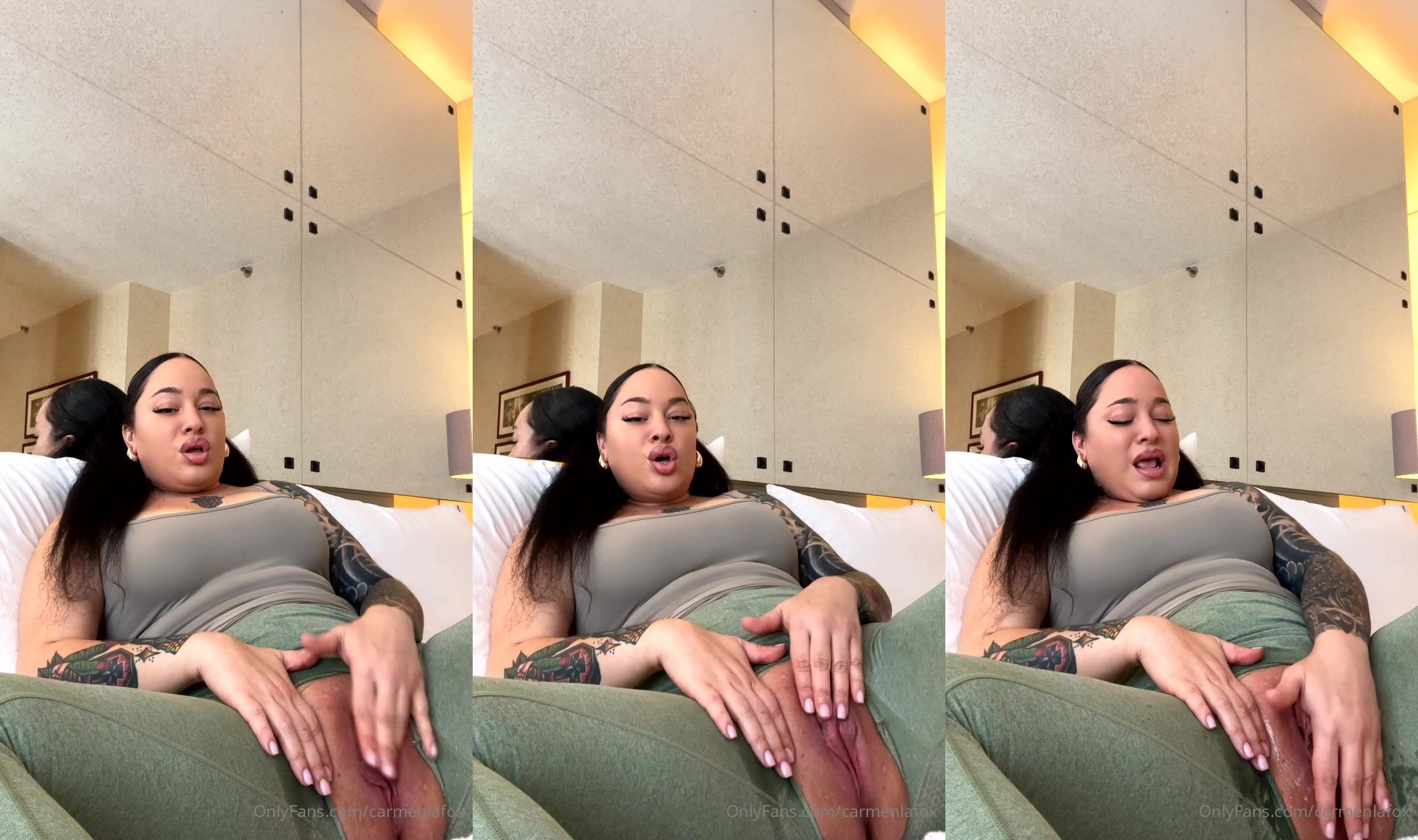 Carmenlafox Touching Herself