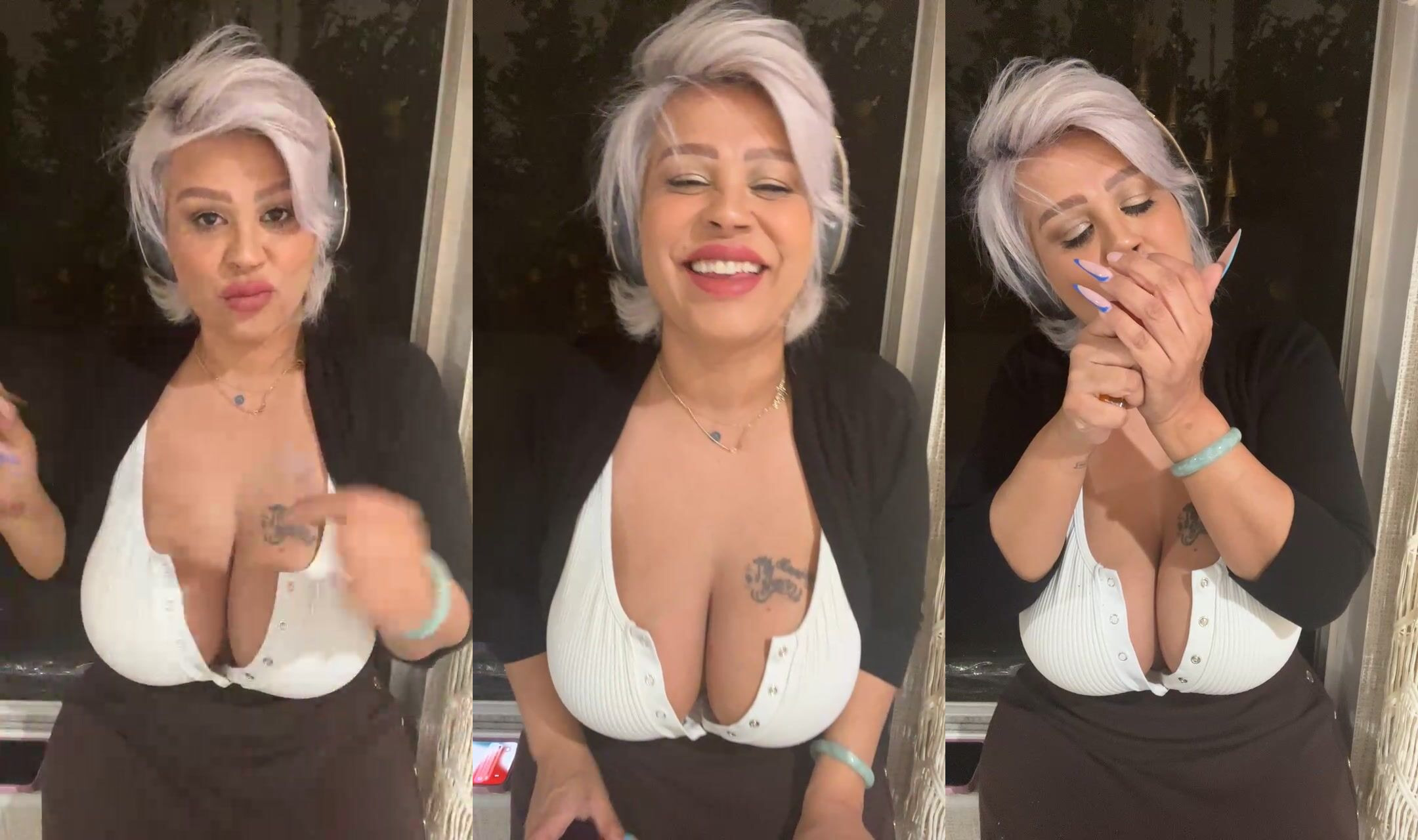 Myralachula Flaunts Her Deep Cleavage