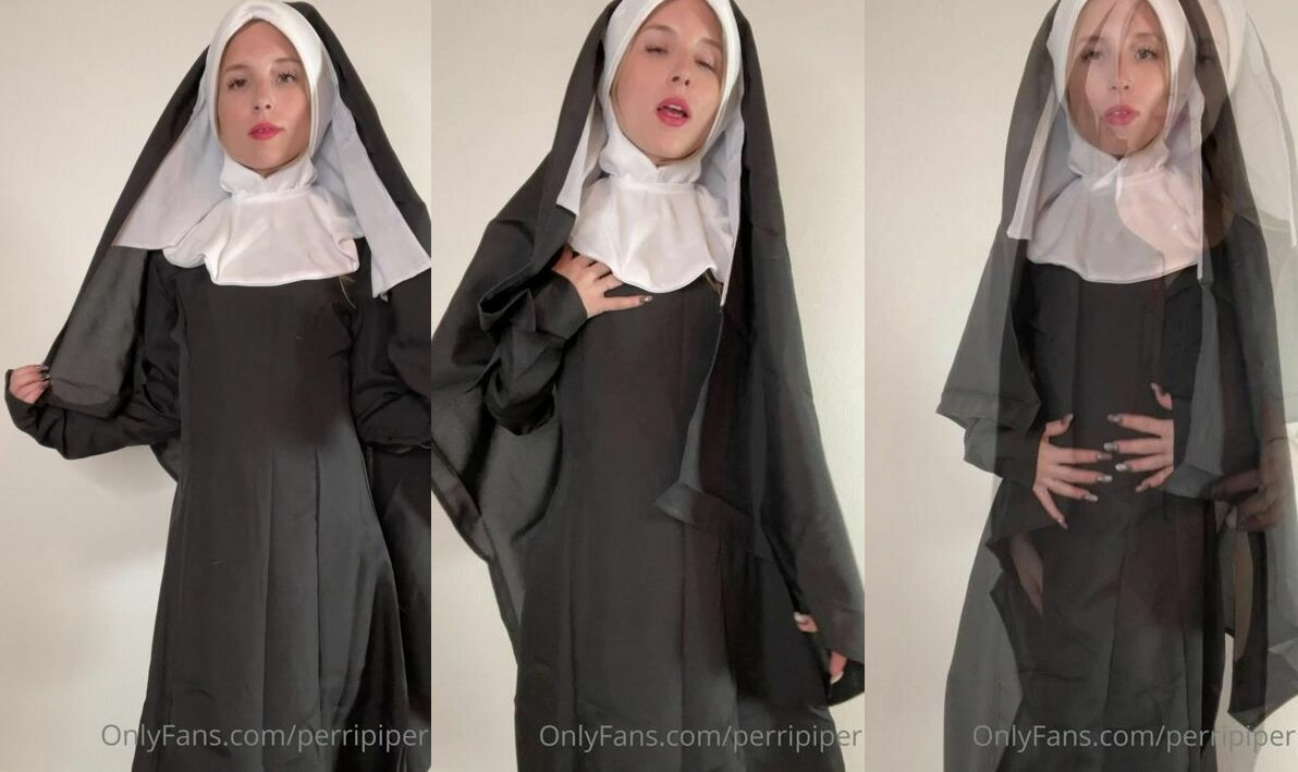 Piper Perri Fucks Her Ass In A Nun Outfit