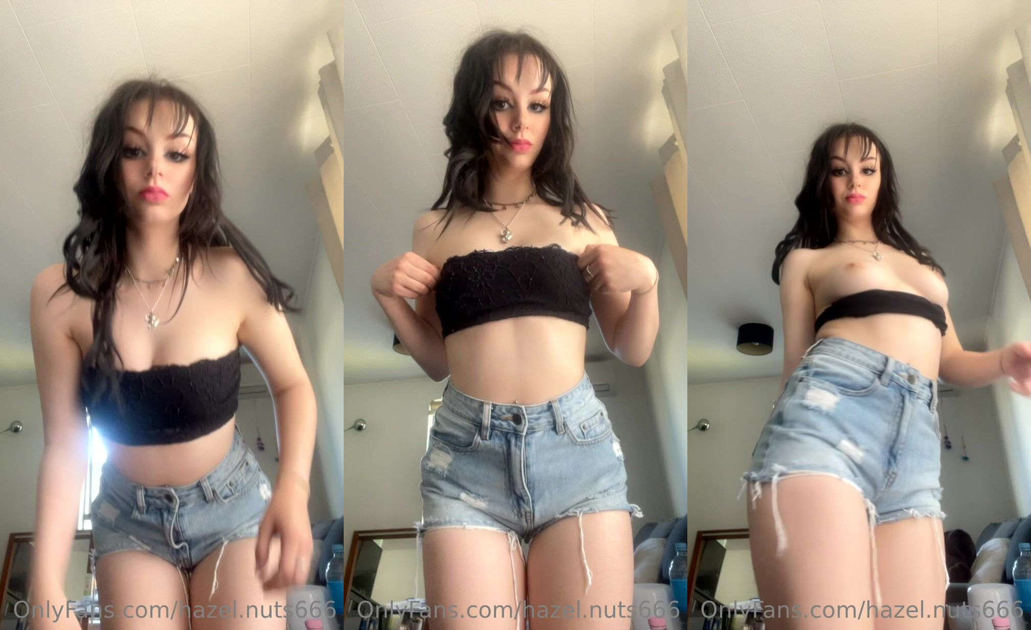 Lavenderhayz Yanks Her Top Down To Flash Tits