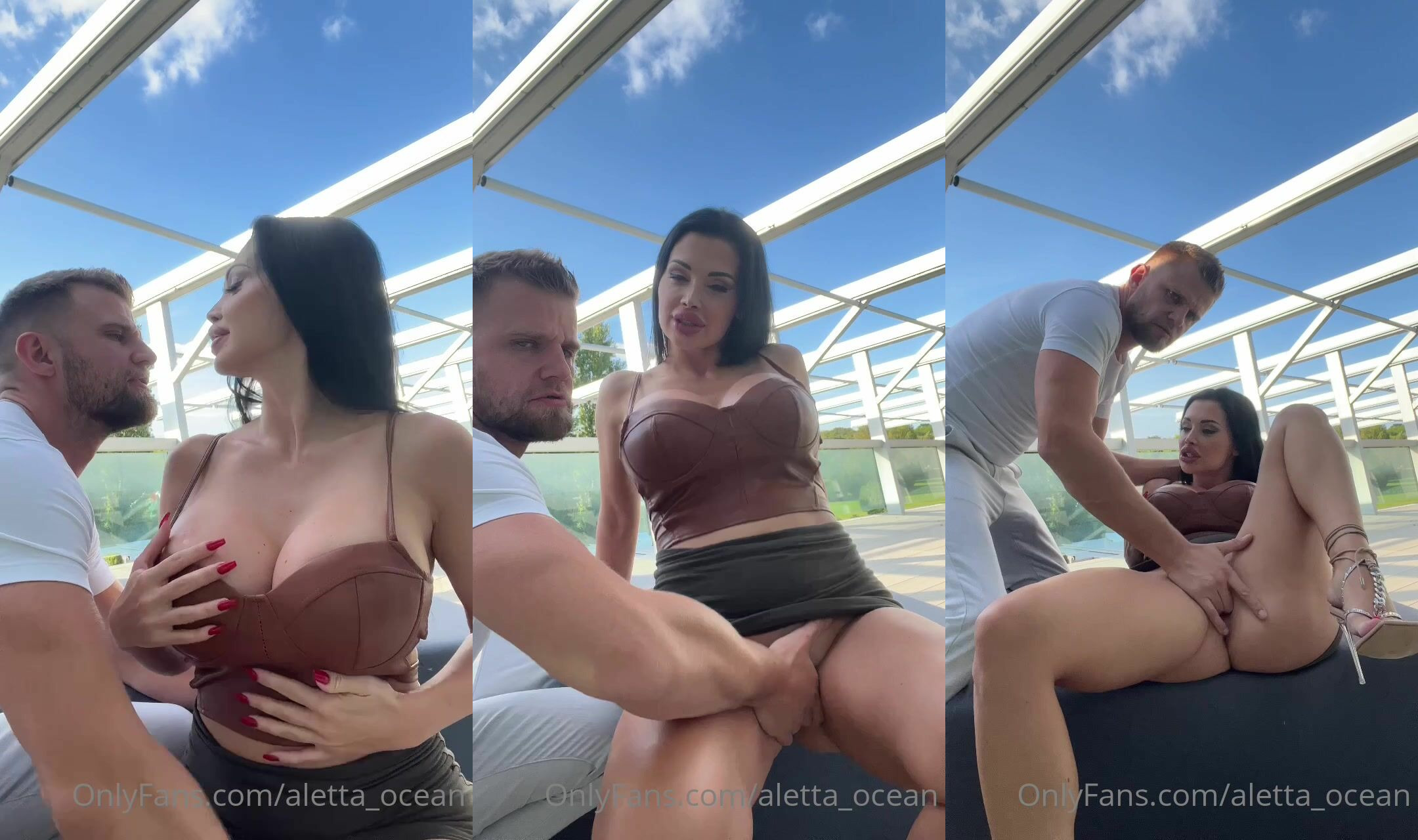 Horny Guy Pleases Aletta Ocean With His Tongue Before Fucking Her Face And Pussy