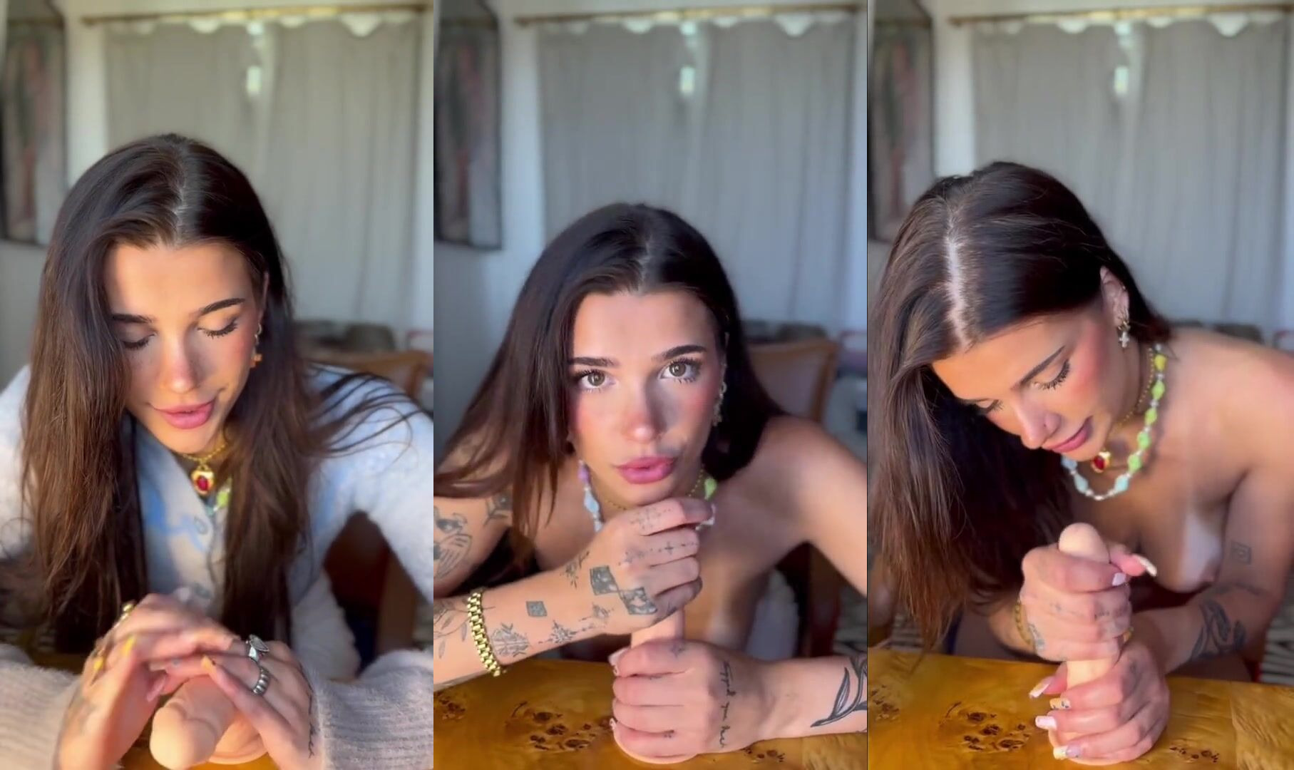 Ari Kytsya Strips And Fucks A Dildo