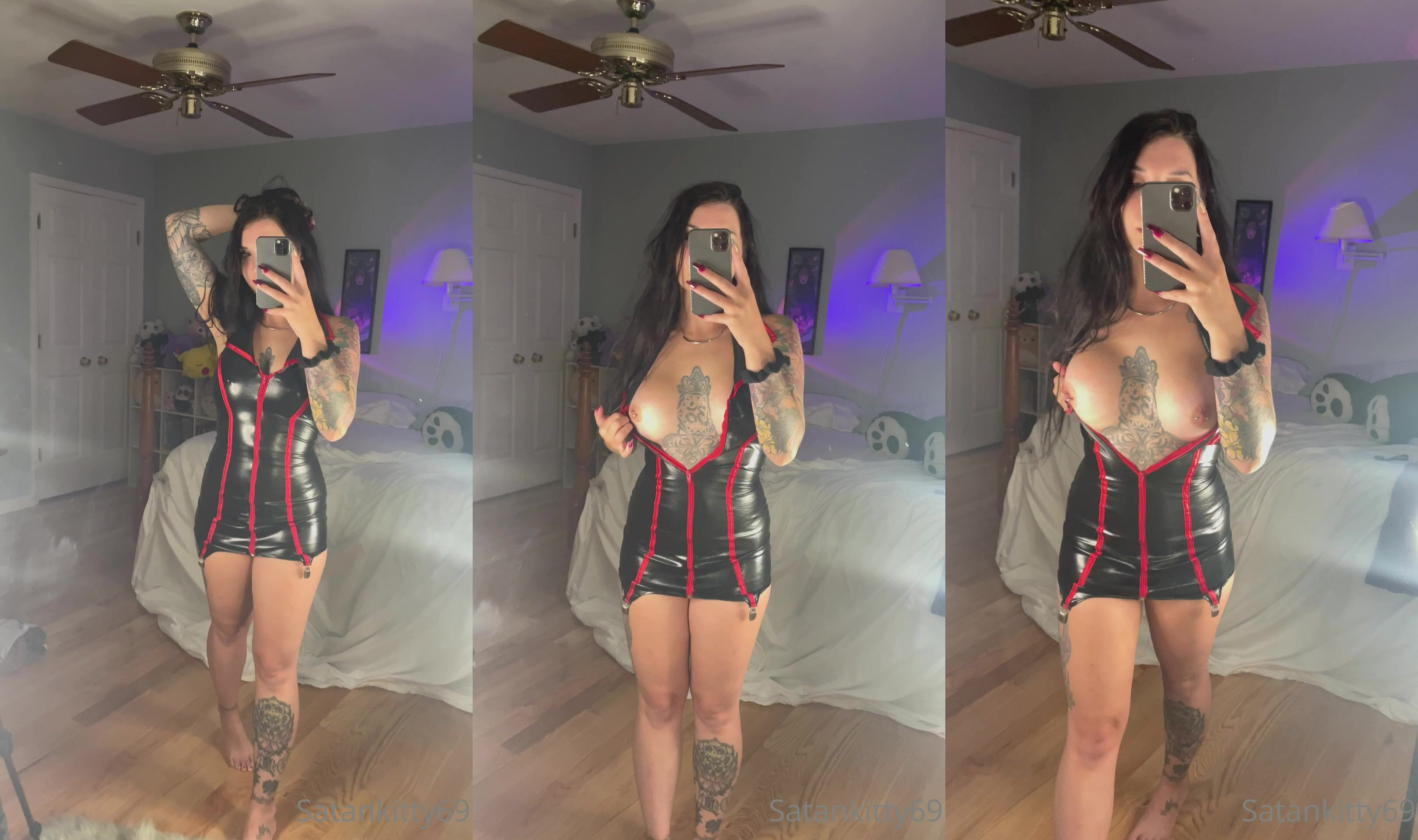 Satankitty69 Displays Her Breasts On Cam