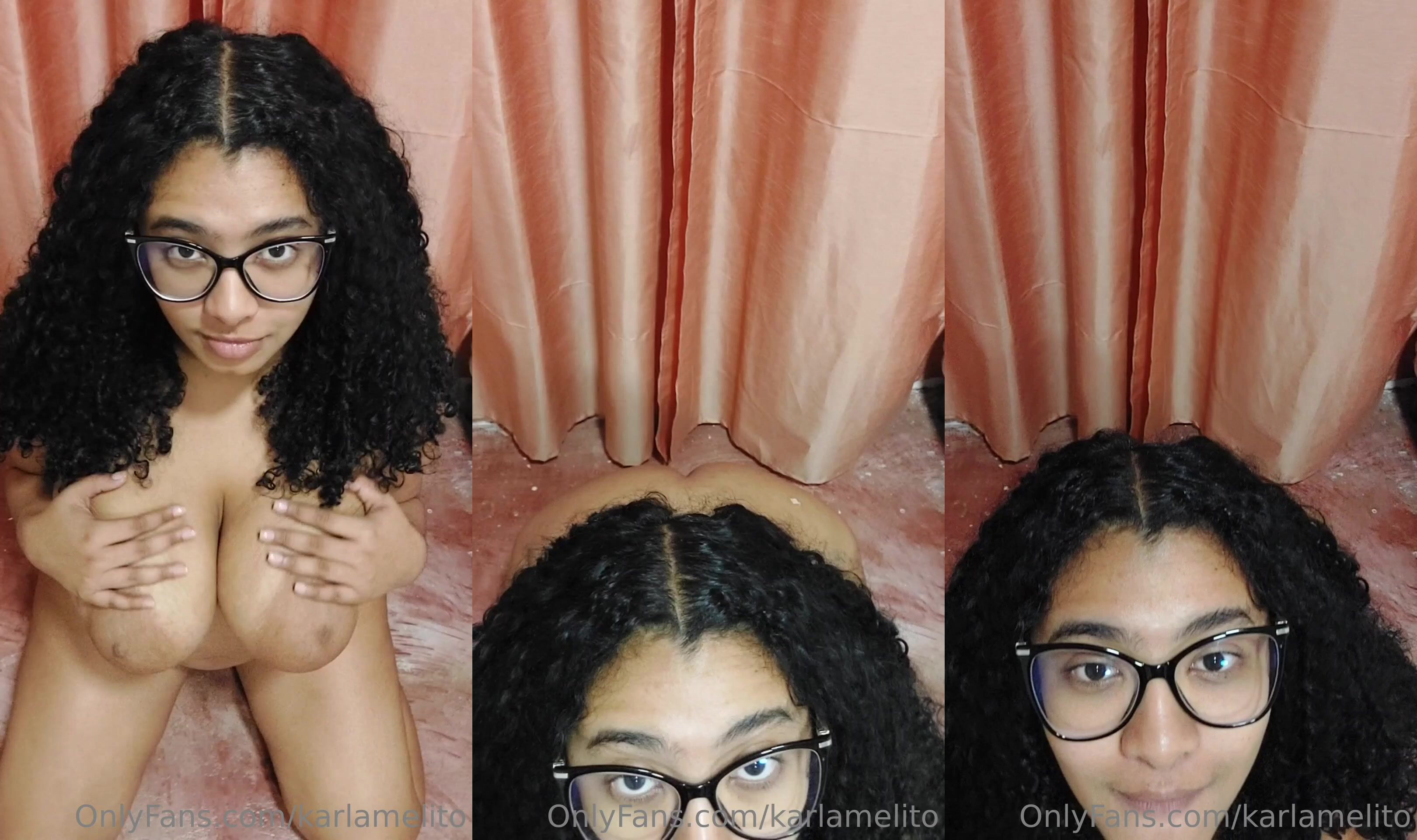 Karlamelito Plays With Her Breasts