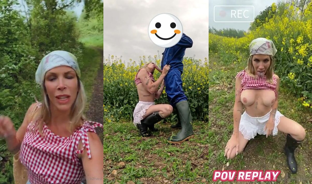 Fk2hard Takes Her Man's Cock Outdoors
